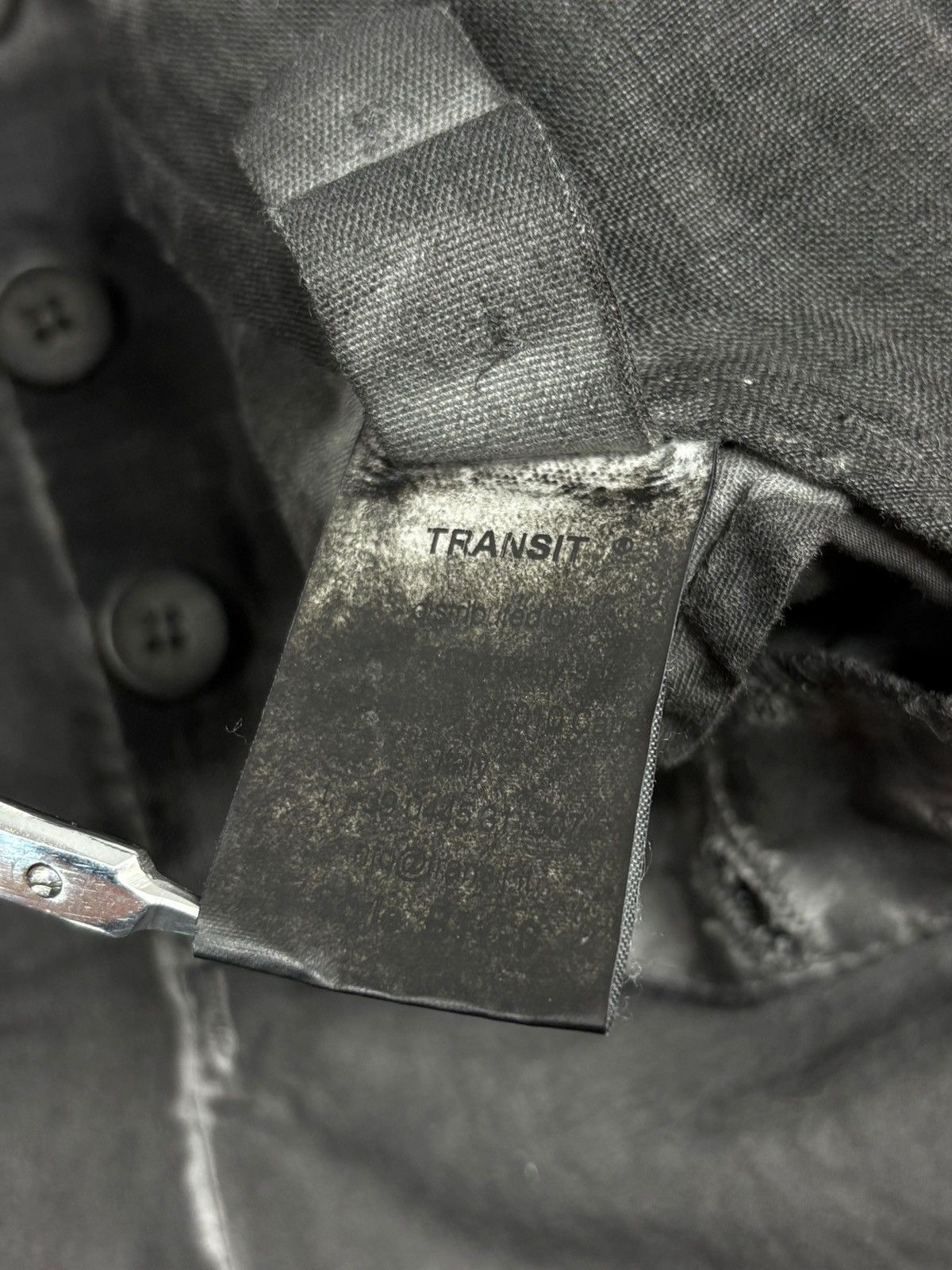 Transit Uomo Transit Uomo Dark Grey Charcoal Cotton Linen Pants Rare Size US 28 / EU 44 - 19 Thumbnail