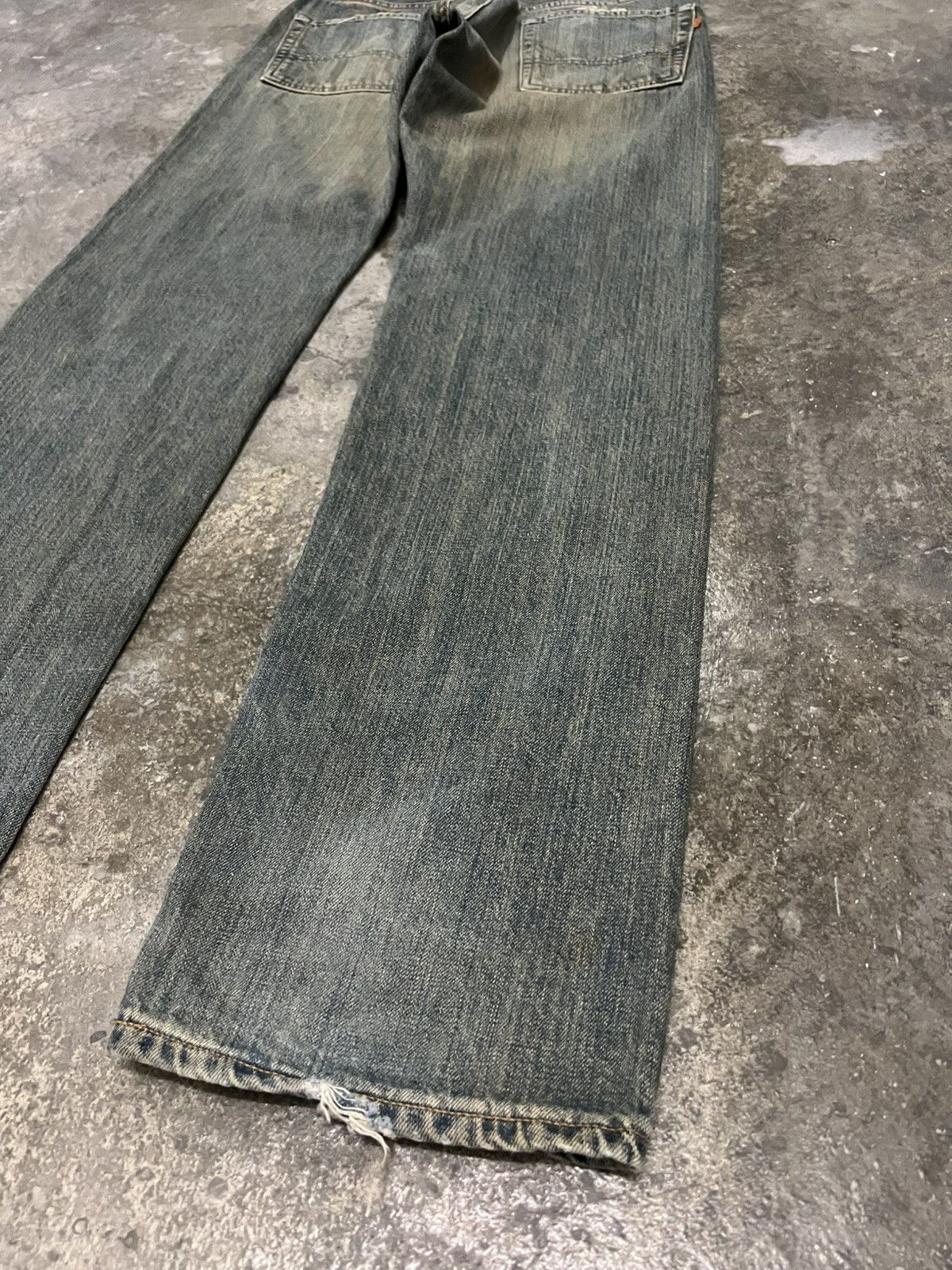 Japanese Brand 💥Rusty Edwin 505ZX Selvedge Orange Tab Jean Size US 31 - 15 Thumbnail