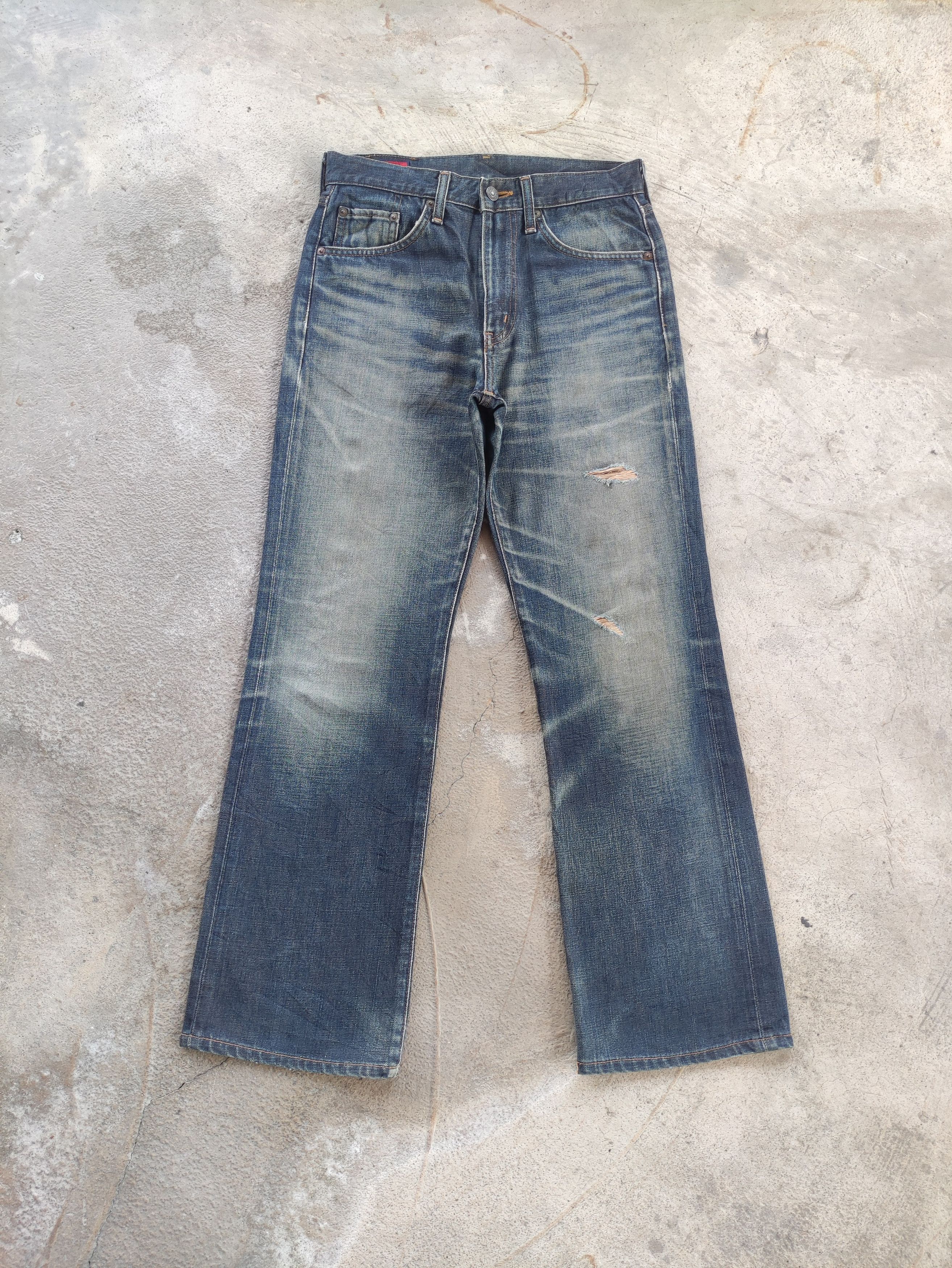 Edwin Vintage Edwin 503 Japan Flare Distressed Faded Jean Size US 30 / EU 46 - 1 Thumbnail