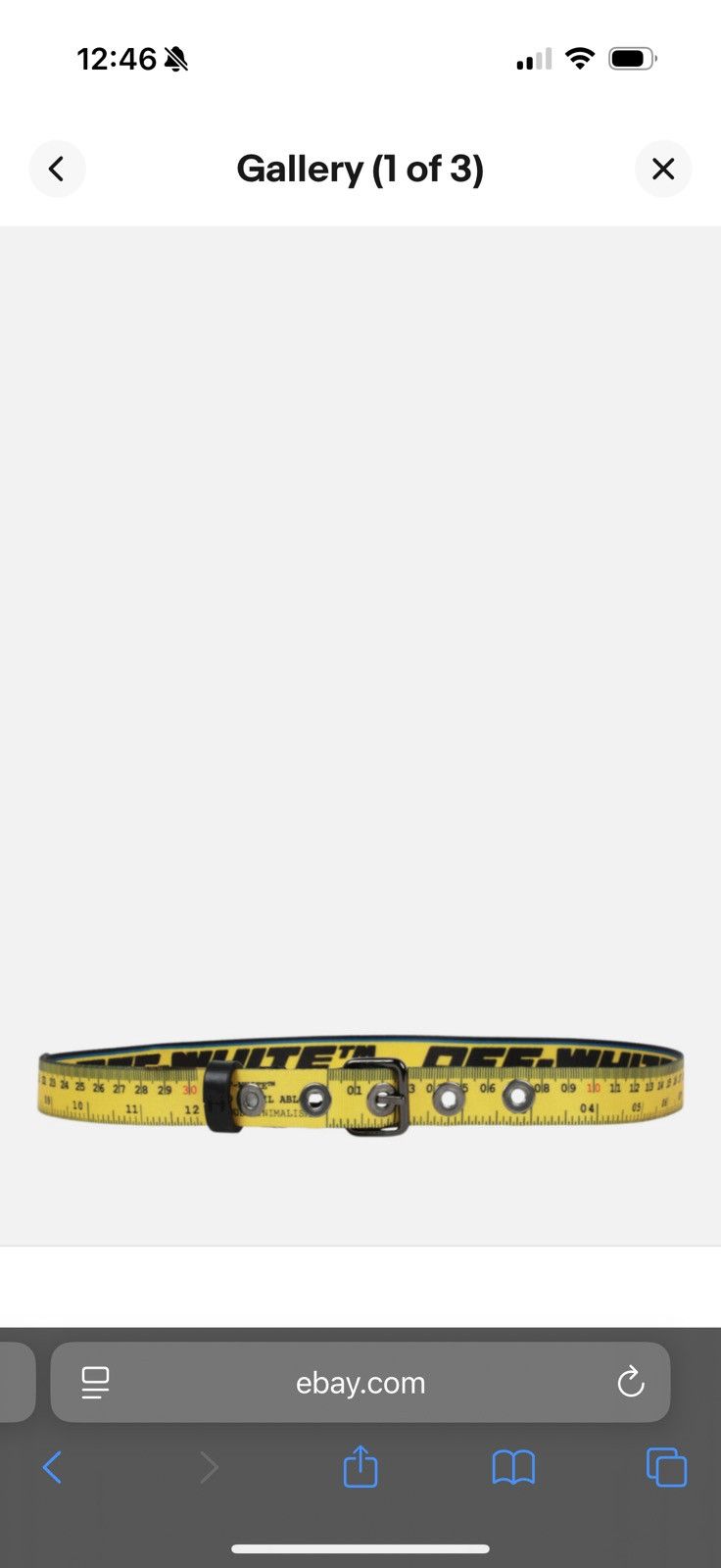 Off-White Off-White Womens Reversible Measuring Tape Belt Size ONE SIZE - 1 Thumbnail