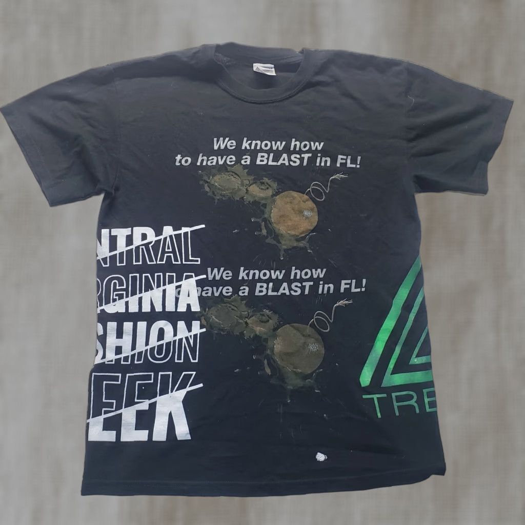Vintage Trebel Blast in FL Florida Shirt Adult Mens Size M Black Logo Shirt Mens M 90s Florida Shrot Sleeve T-Shirt Size US M / EU 48-50 / 2 - 1 Thumbnail