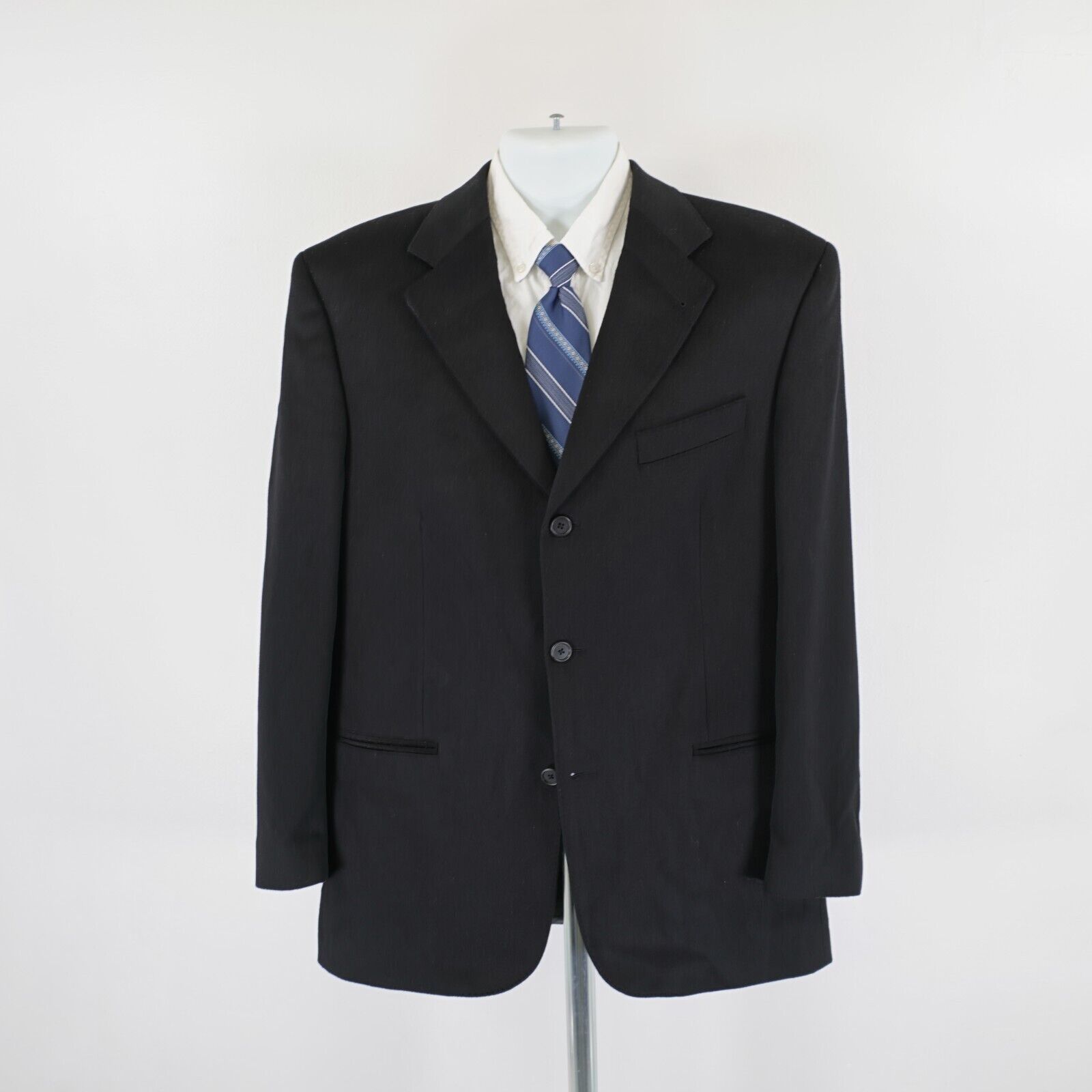 Designer Hathaway Platinum 100% Pure Cashmere 3 Button Blazer 42R Size 42R - 4 Thumbnail
