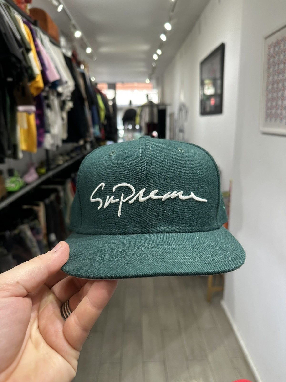 Supreme Supreme Script Logo Fitted Hat 2018 7 1/8 Size ONE SIZE - 1 Thumbnail