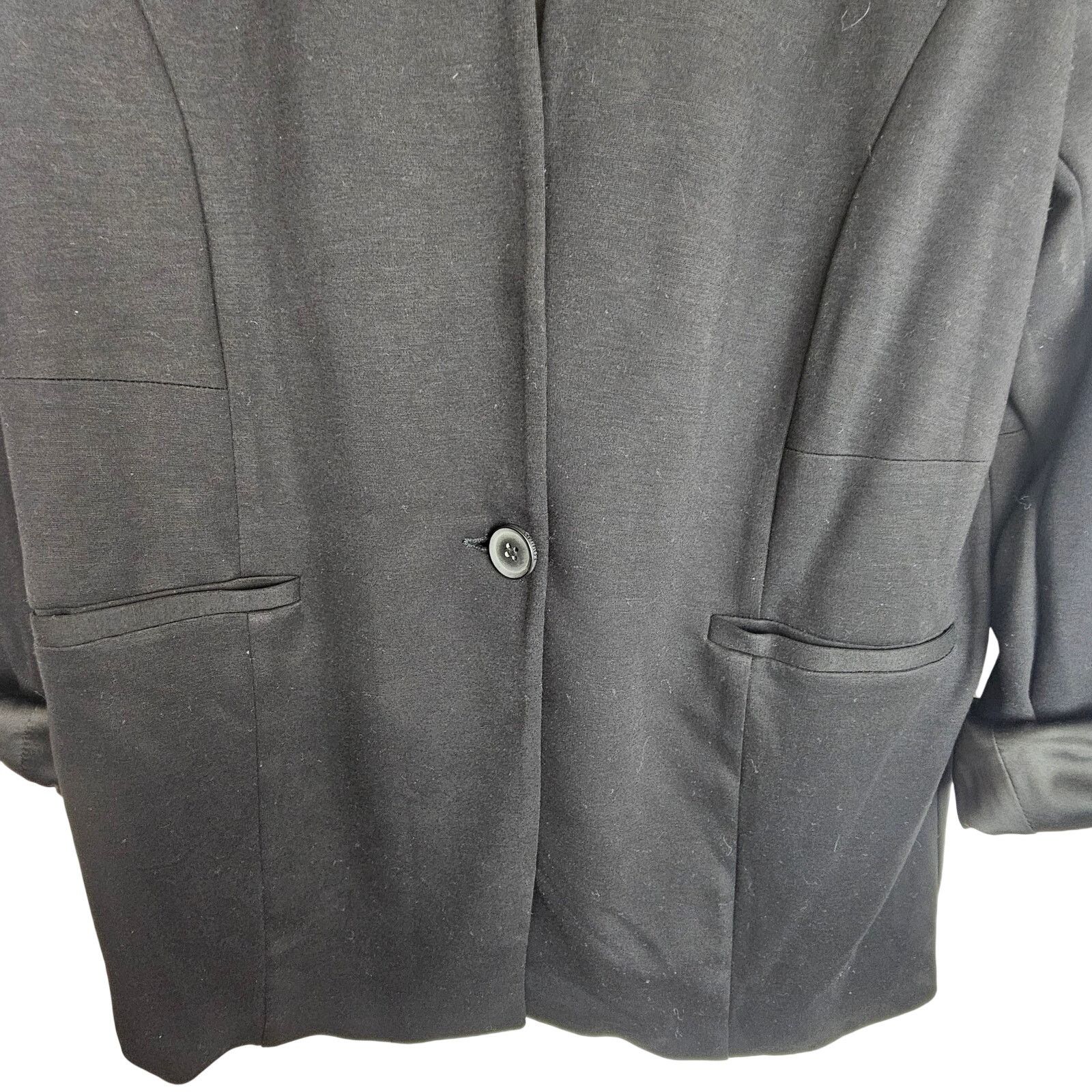 Torrid Torrid Womens Ponte Blazer Plus Size 1X Classic Career Corp Size XL / US 12-14 / IT 48-50 - 3 Thumbnail