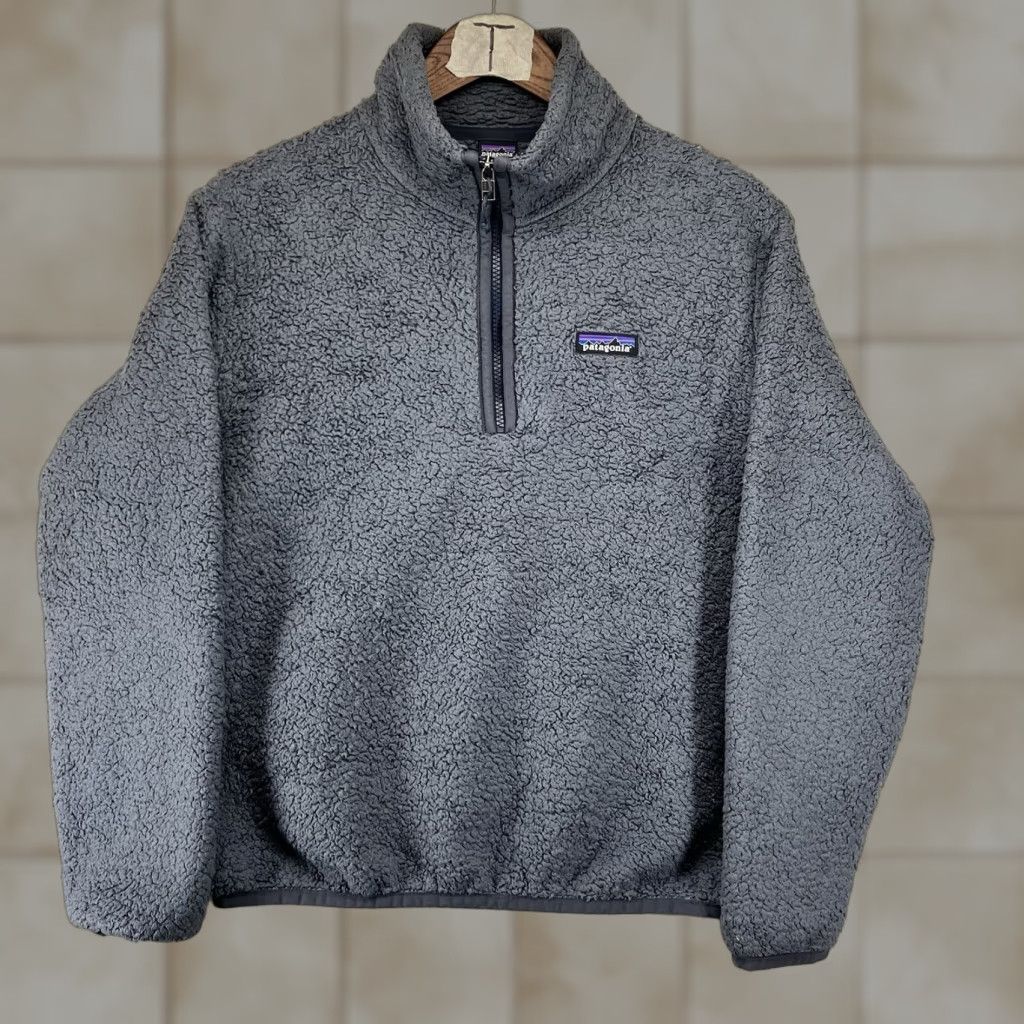 Patagonia Patagonia Mens Gray Sherpa Fleece 1/2 Zip Pullover Sweatshirt Long Sleeve Mock Neck Logo Outdoor Retro Athletic Fit S Regular Size US S / EU 44-46 / 1 - 1 Thumbnail