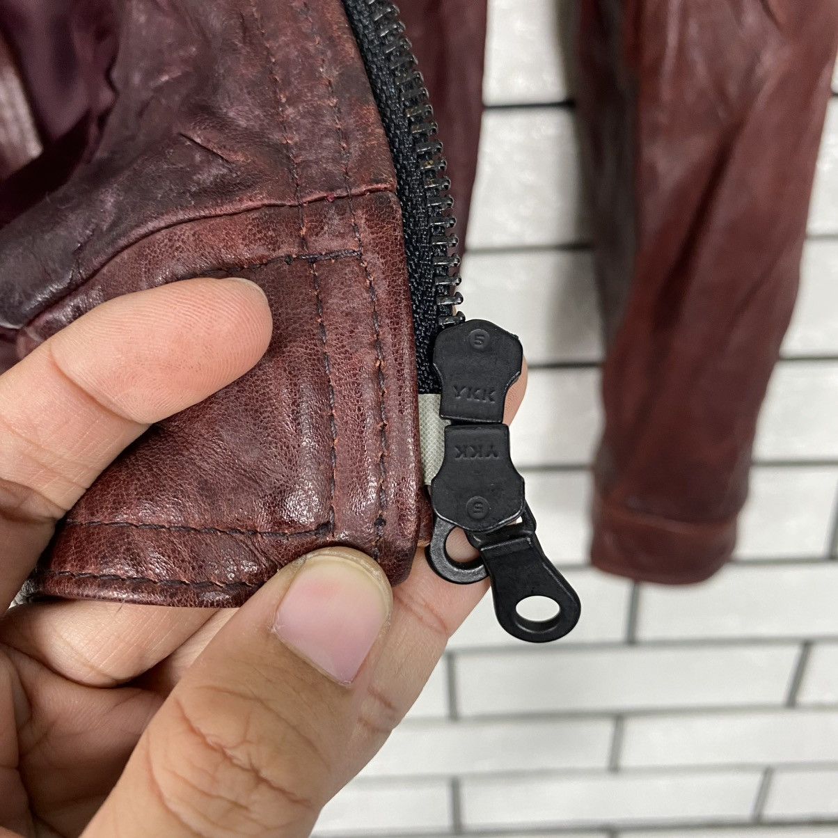 Japanese Brand 🔥VINTAGE SOFT LEATHER JACKET BIKER NICOLE CLUB ISSEY MIYAKE Size US S / EU 44-46 / 1 - 16 Thumbnail