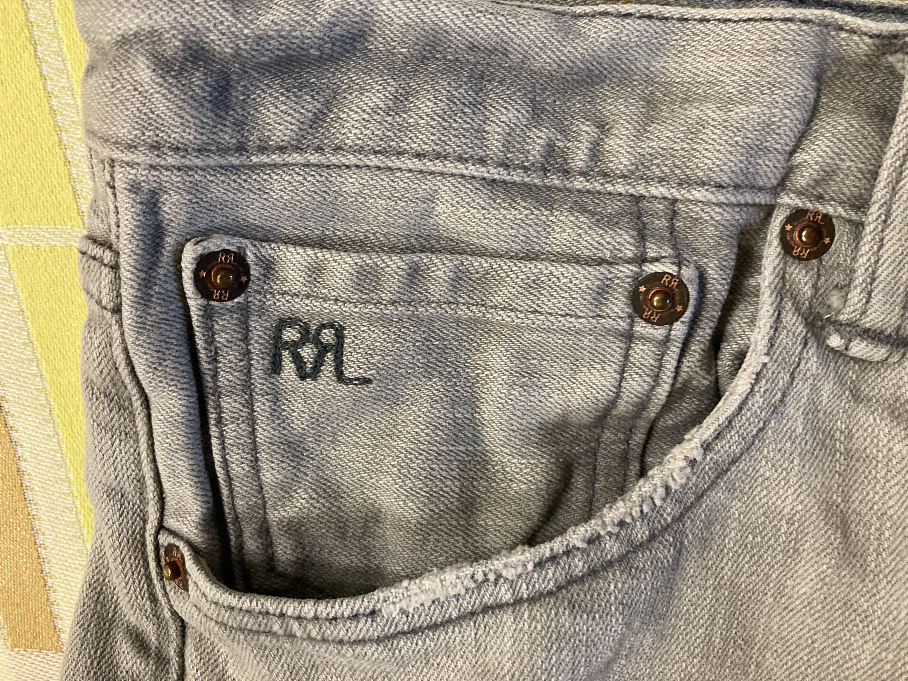 RRL Ralph Lauren RRL Stretch High Skinny Distressed Grey Jean Made in USA Size 30" / US 8 / IT 44 - 4 Thumbnail