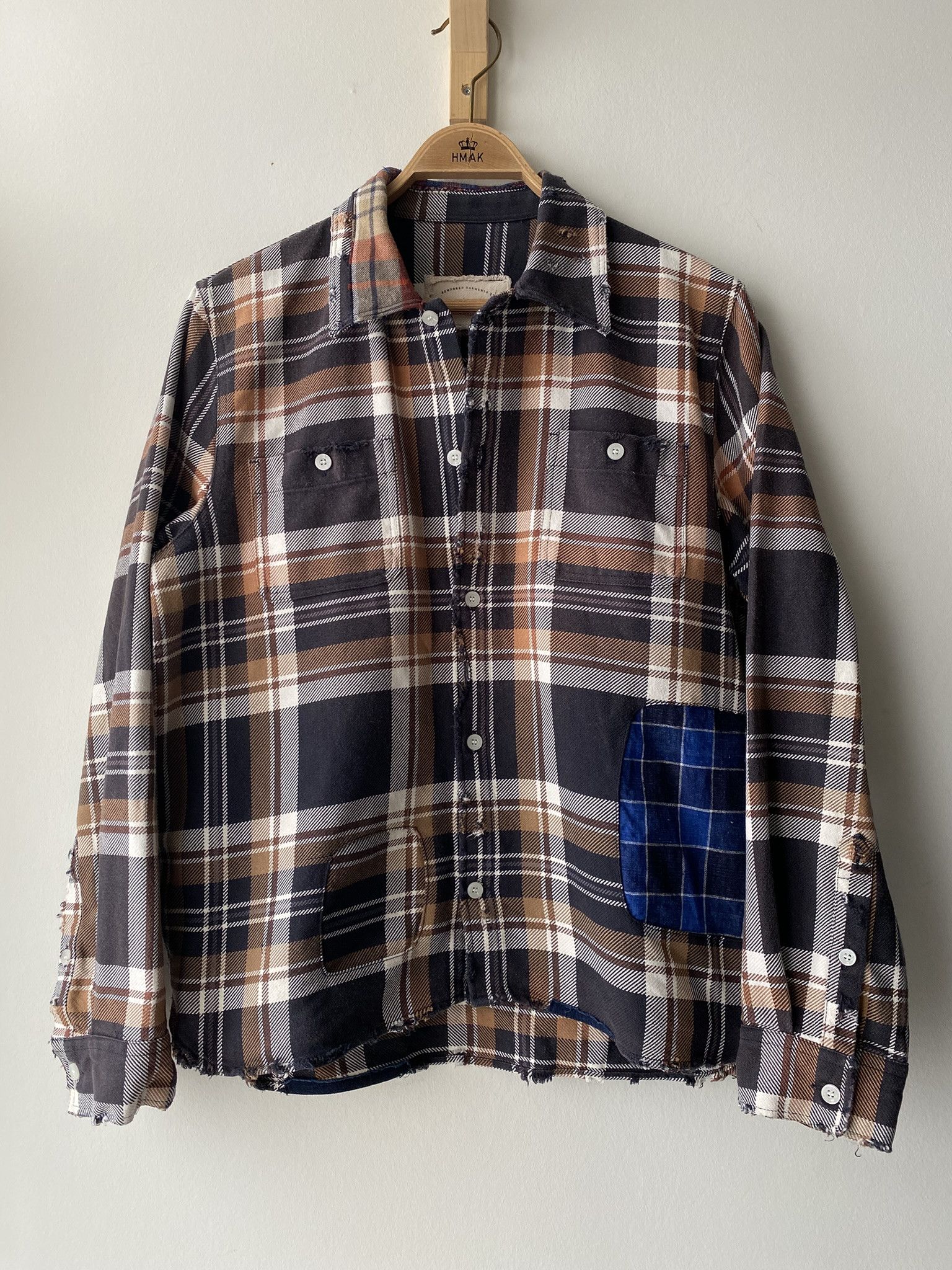 Kapital DISTRESSED VINTAGE WASH CHECK SHIRT Size US M / EU 48-50 / 2 - 1 Thumbnail