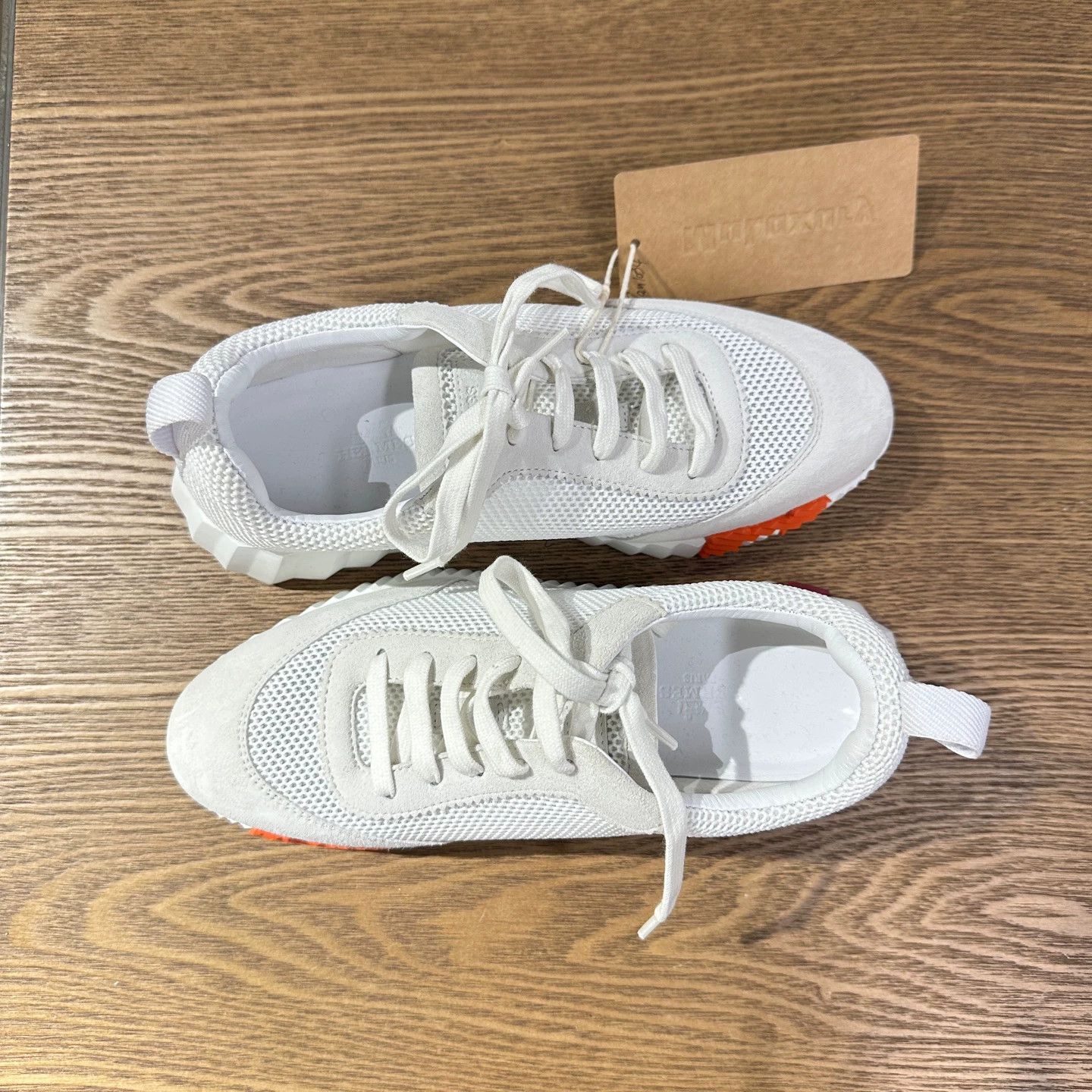 Hermes HERMES Jan1034 Bouncing Mesh Sport Casual Sneakers EUR 38 Size US 7 / IT 37 - 3 Thumbnail