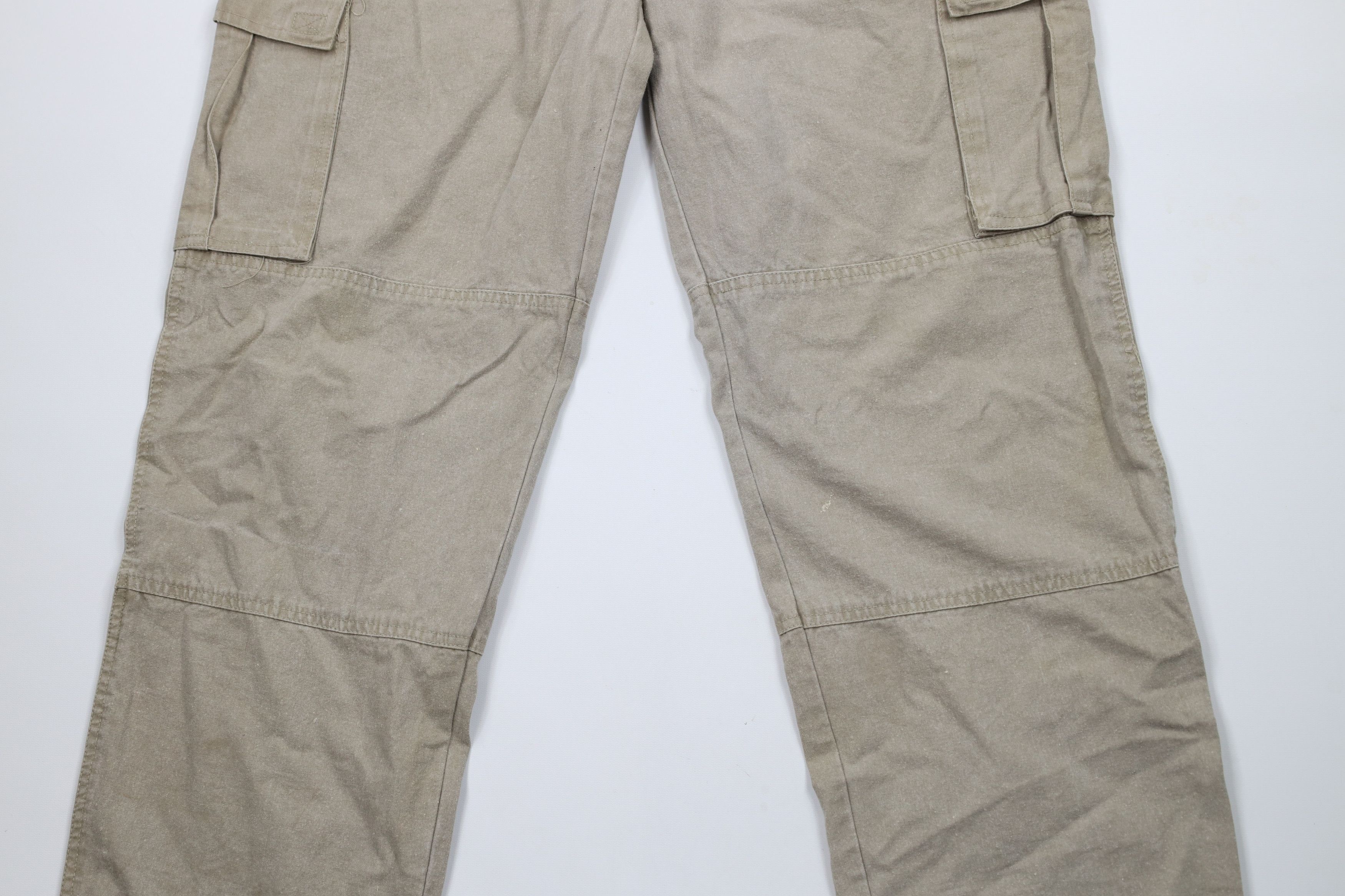 Vintage Vintage 90s Streetwear Stonewash Double Knee Cargo Pants Size US 34 / EU 50 - 3 Thumbnail