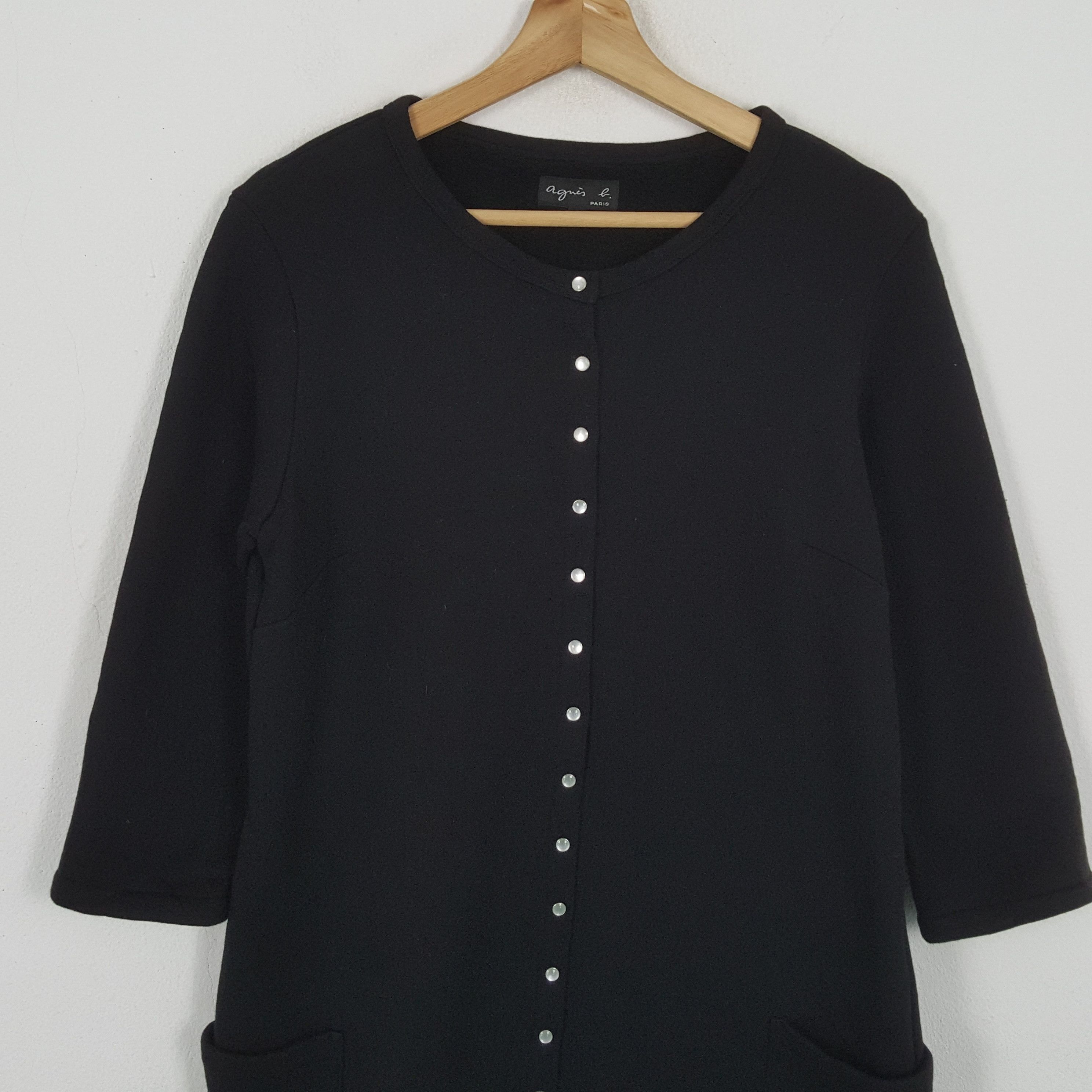 Designer × Vintage × agnes b. Vintage AGNES B. France Fashion Brand LongJacket Size S / US 4 / IT 40 - 2 Thumbnail