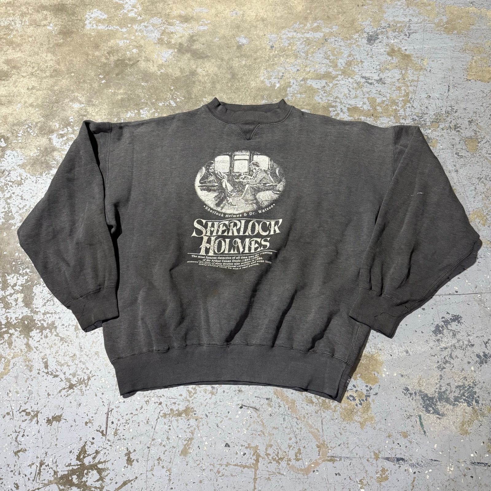Vintage Vintage 90’s Sherlock Holmes Crewneck XL Size US XL / EU 56 / 4 - 2 Thumbnail