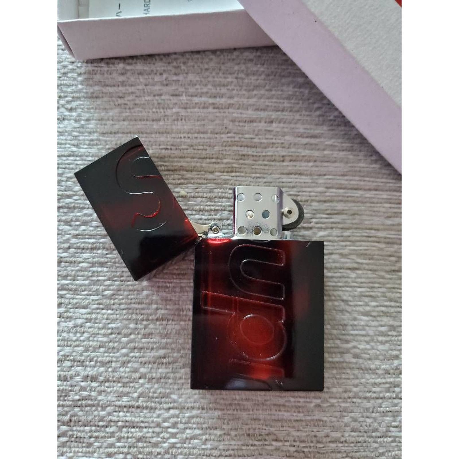 Supreme Tsubota Pearl Hard Edge Lighter Red shops