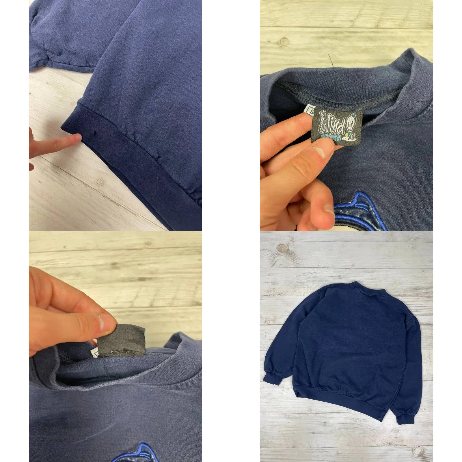 Vintage VINTAGE Blind 90s Skateboard Sweatshirt Logo Men SZ S Blue Sweatshirt Mens 90s Skateboarding Size US S / EU 44-46 / 1 - 8 Thumbnail