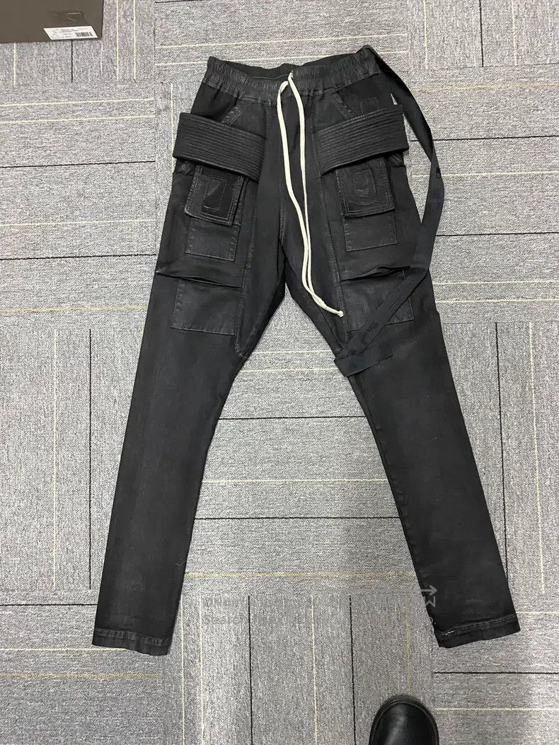 RICK OWENS size S Wax Double Ring Pants