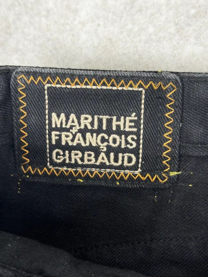 Marithe + Francois Girbaud 2000s Marithé + François Girbaud Black & Yellow Pants Size US 37 - 14 Thumbnail