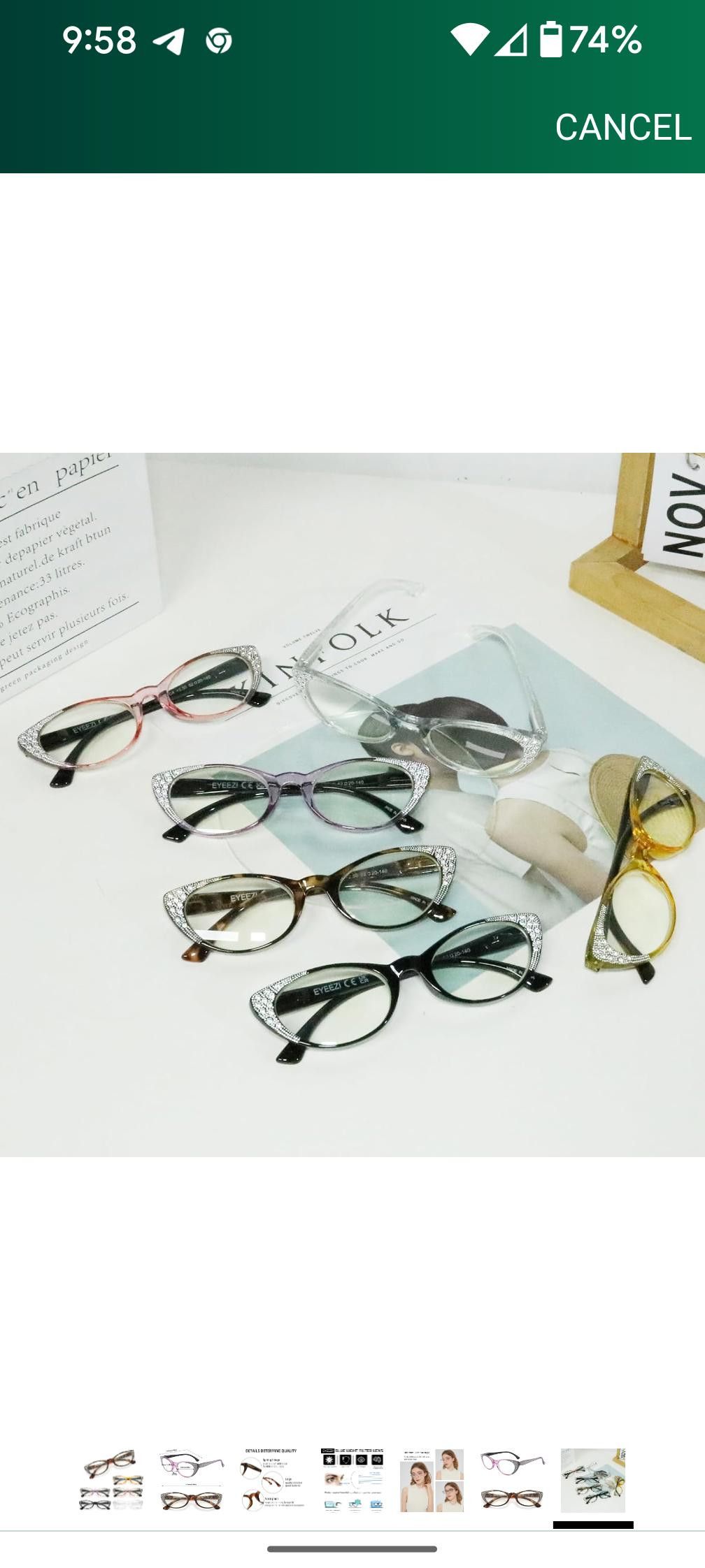 NBDN Nobrandedon Reading Glasses-6PC BlueLight Hinges Anti-glare UVReaders Size ONE SIZE - 1 Thumbnail