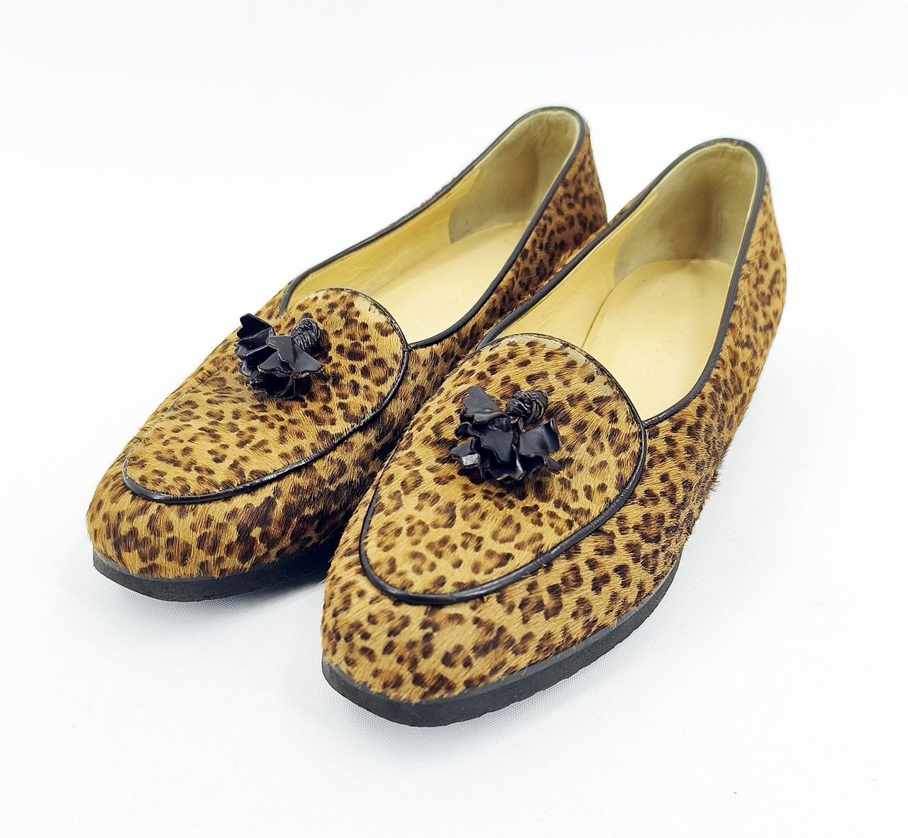 Bottega Veneta BOTTEGA VENETA Leopard slip on flat round toe Loafers 23 cm Size US 5.5 / IT 35.5 - 11 Thumbnail
