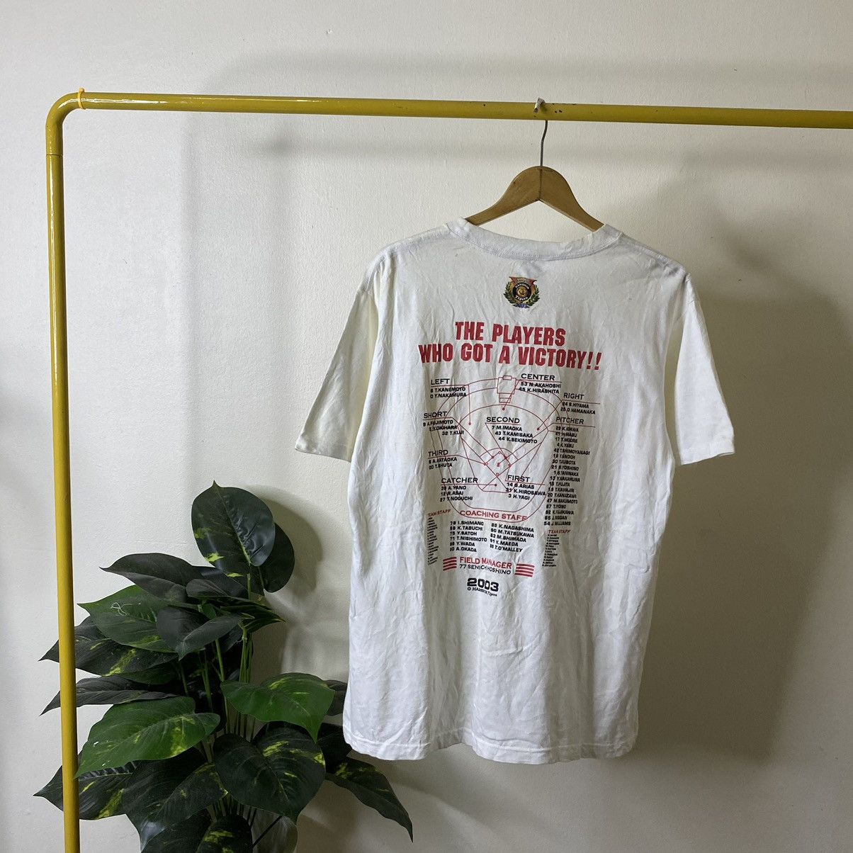 Japanese Brand Vintage 2003 Hanshin Tigers Achievers MLB Bathing Ape Style Size US L / EU 52-54 / 3 - 5 Thumbnail