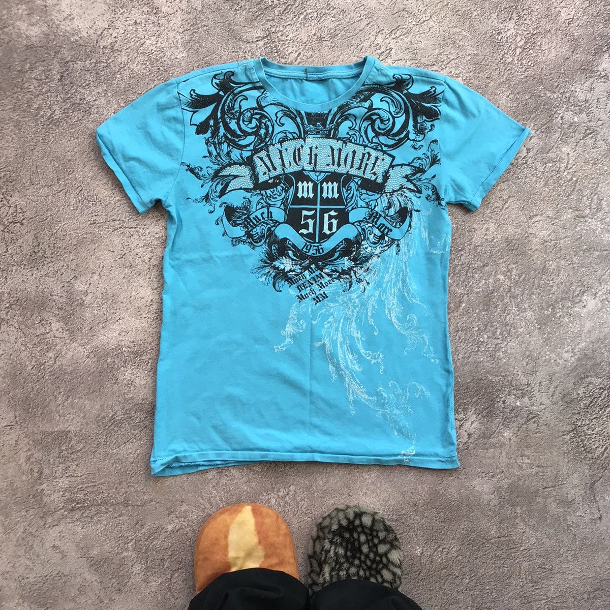 Vintage Vintage Y2K Sun Faded Graphic Tee Streetwear Abstract Art S Size S / US 4 / IT 40 - 1 Thumbnail