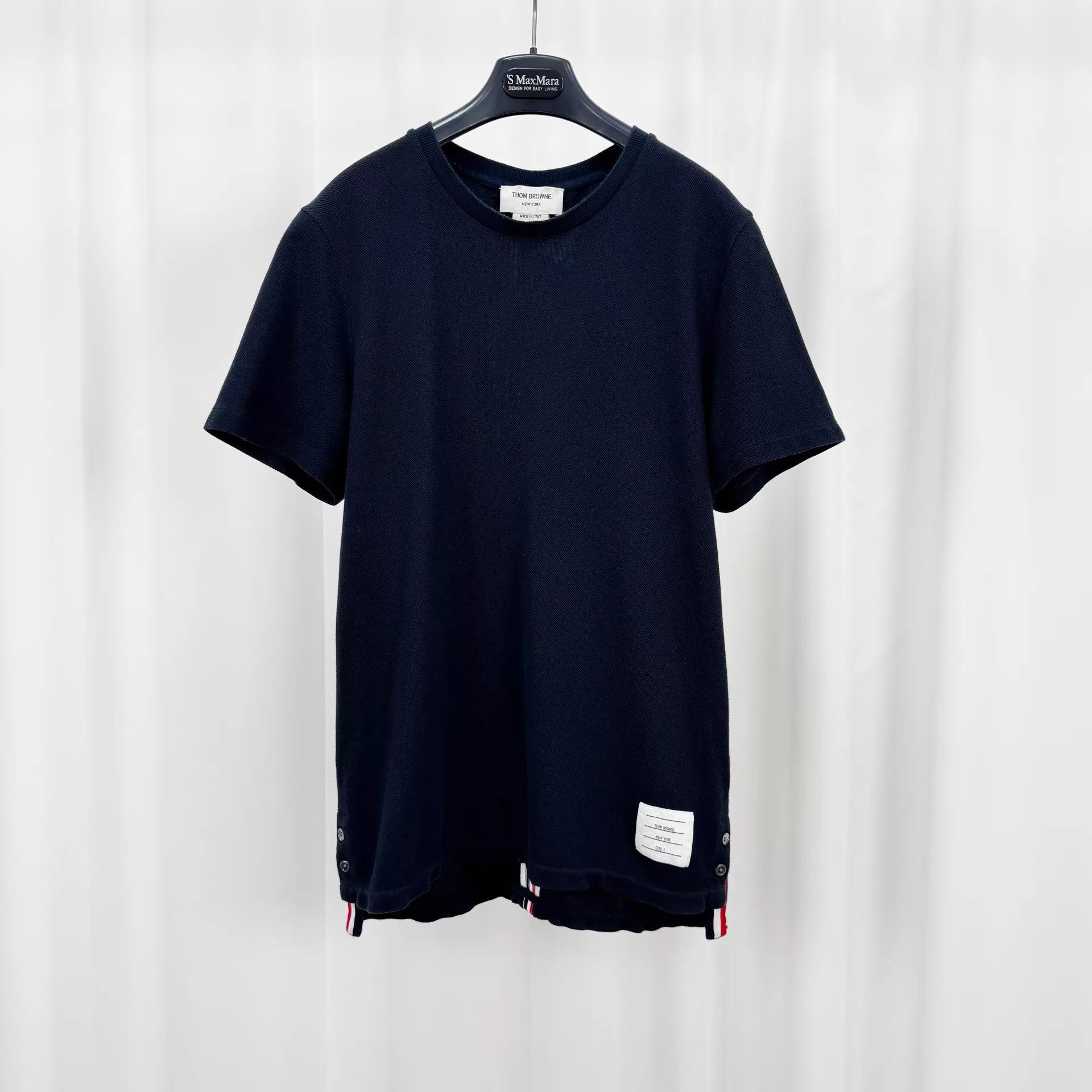 Thom Browne Thom Browne Navy Striped Short Sleeve Tee Size 2 98 New Size XS / US 0-2 / IT 36-38 - 1 Thumbnail