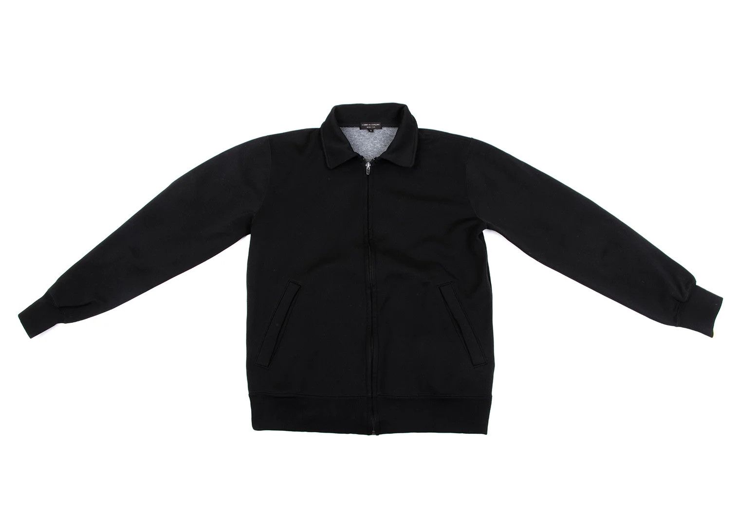 Comme des Garcons Homme Plus Black Zip-Up Jersey Blouson in Size M Size US M / EU 48-50 / 2 - 4 Thumbnail