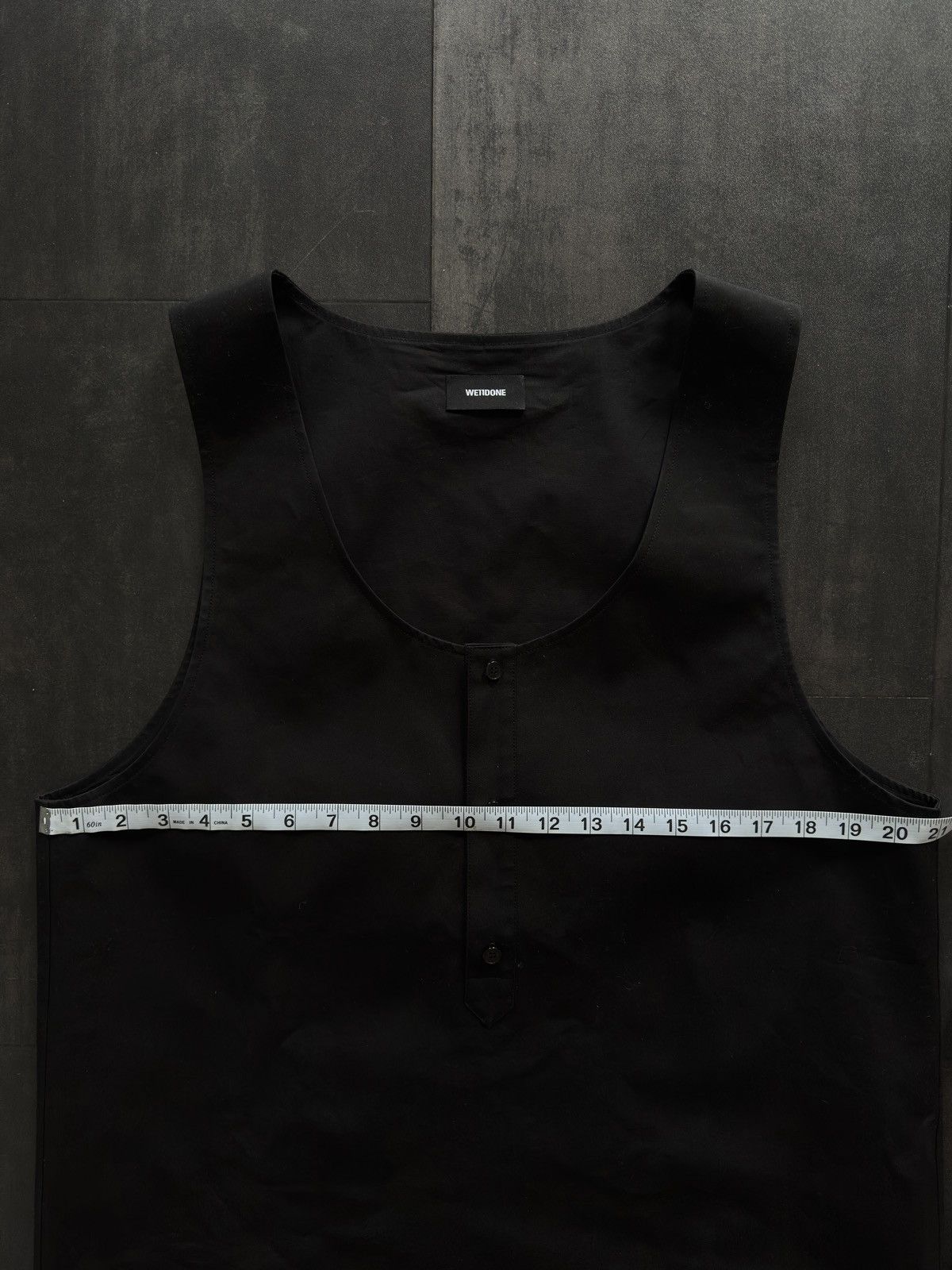 WE11DONE WE11DONE Black Tank Top Size US L / EU 52-54 / 3 - 5 Thumbnail