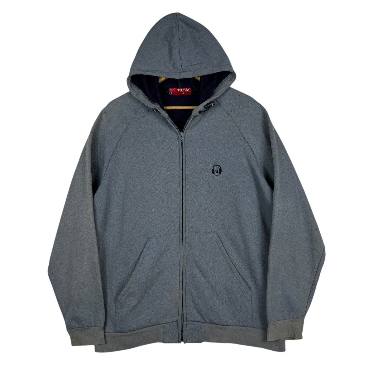 Stussy 🔥 Vintage Stussy Zip Up Hoodie Made In Usa Size US L / EU 52-54 / 3 - 3 Thumbnail