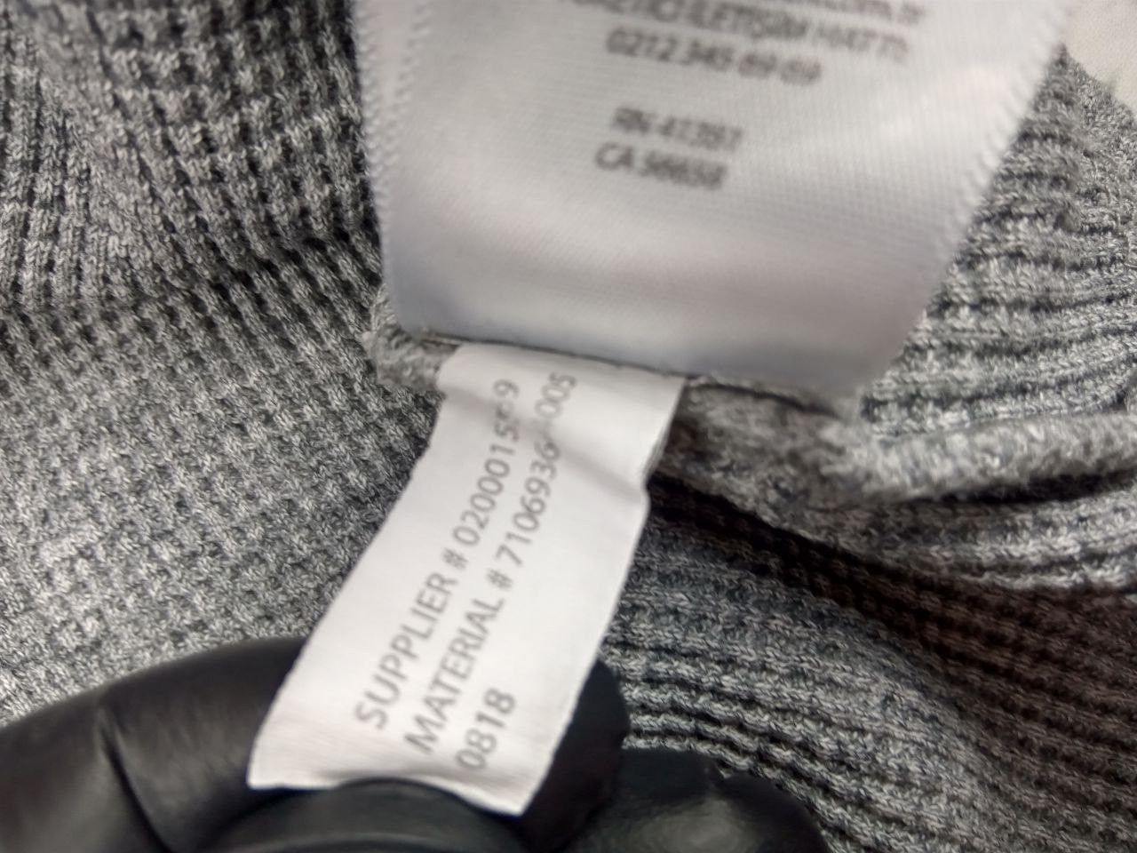 Polo Ralph Lauren Polo Ralph Lauren Waffle Knit Thermal Long Sleeve Shirt Grey Size US L / EU 52-54 / 3 - 13 Thumbnail