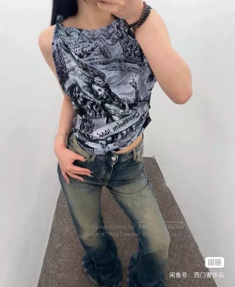 Acne Studios Acne Studios Spring/Summer 25 Sleeveless Printed T-Shirt Size 4XL / US 24-26 - 3 Thumbnail