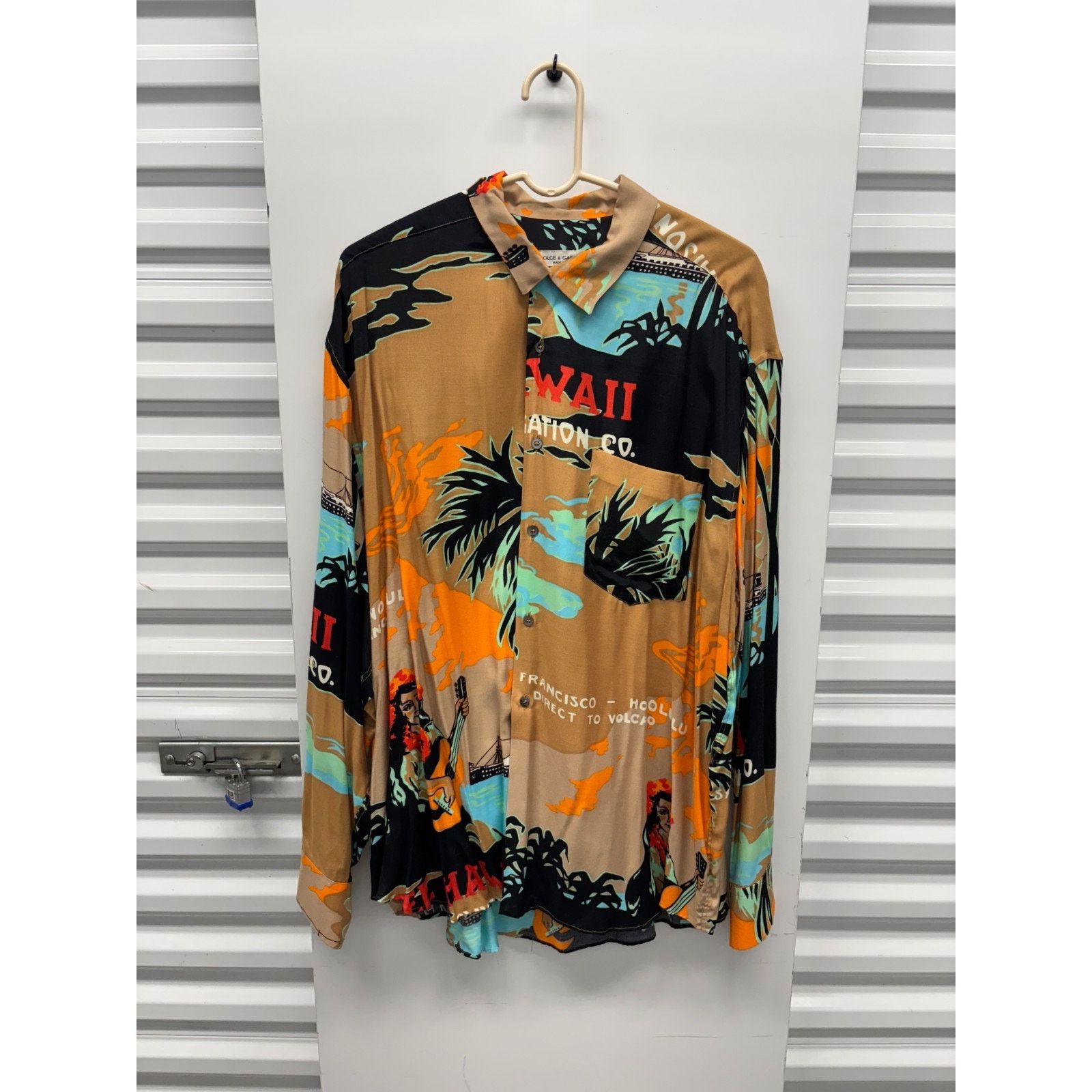 Dolce & Gabbana Vintage 90s Dolce & Gabbana Hawaii Print Rayon Shirt XL Size US XL / EU 56 / 4 - 1 Thumbnail