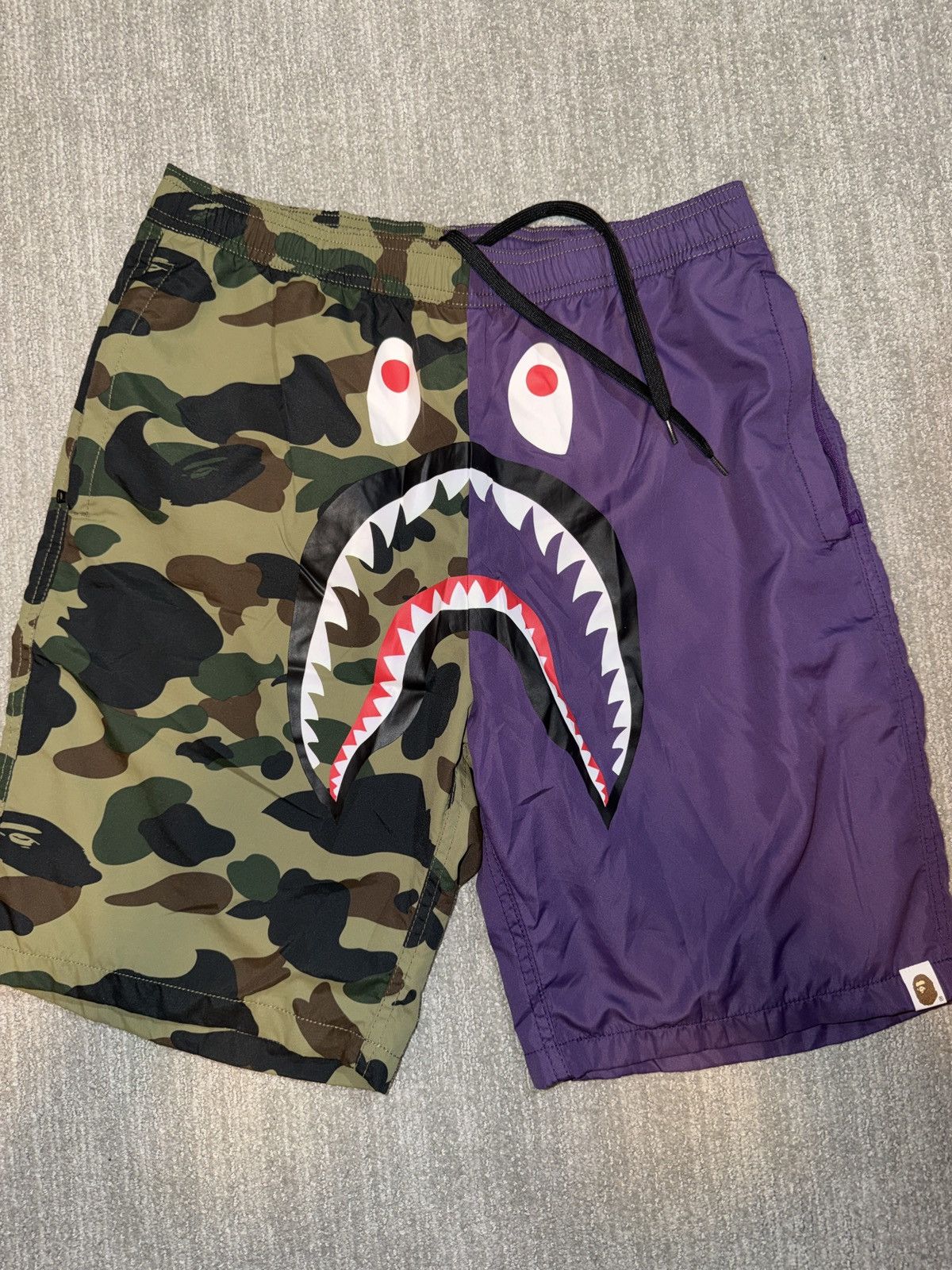 Bape Bape Camo Shark Shorts Size US 32 / EU 48 - 1 Thumbnail