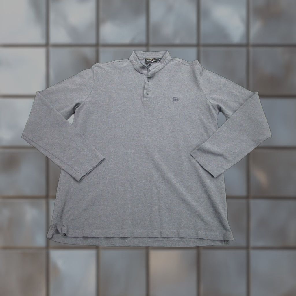 The Kooples The Kooples Slim Button-Up Shirt Mens L Gray Collarless Band Collar Western Casual Size US L / EU 52-54 / 3 - 1 Thumbnail