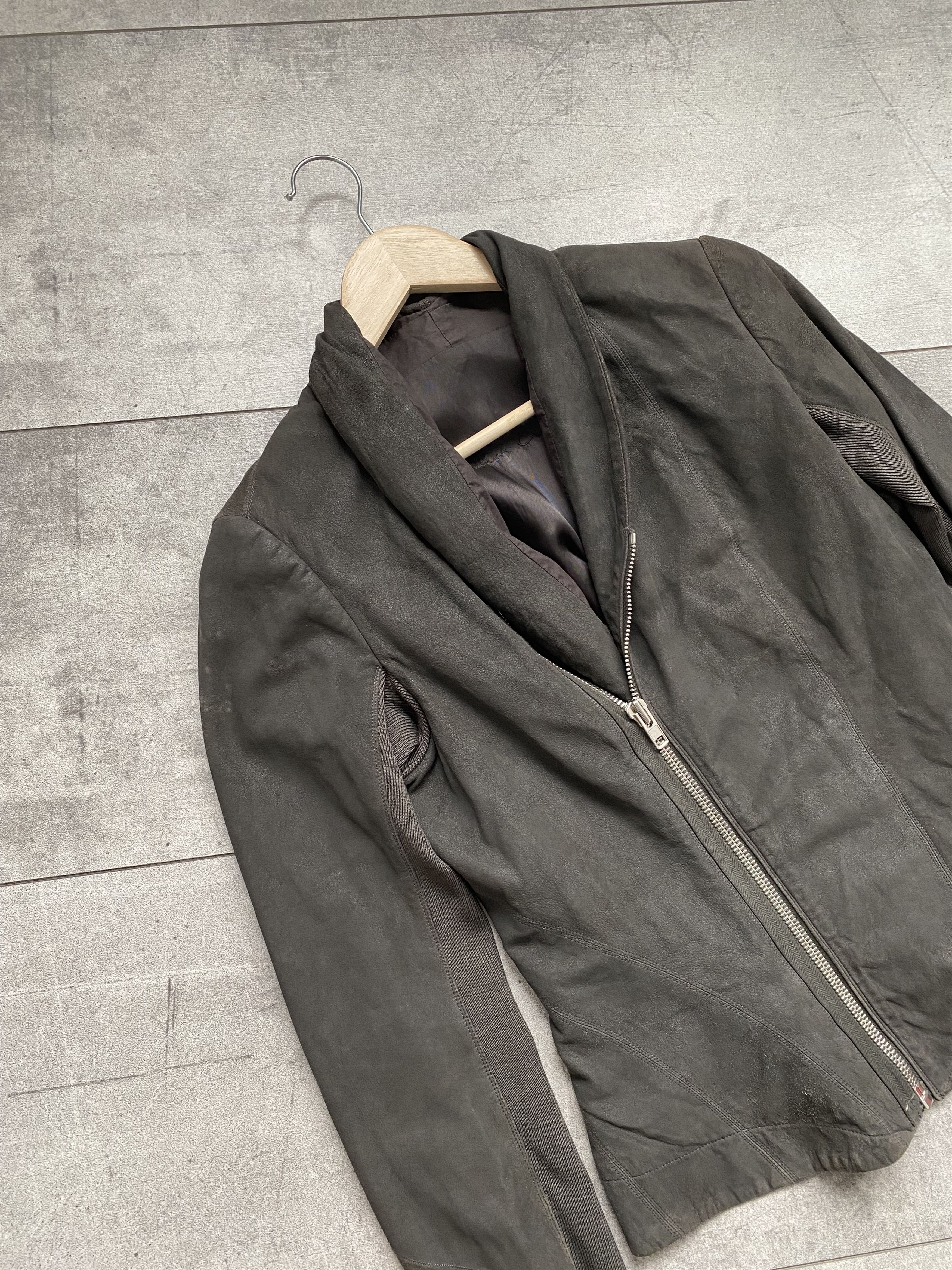 Rick Owens Rick Owens Princess Shawl-Collar Leather DRKSHDW UK10 / US8 Size L / US 10 / IT 46 - 17 Thumbnail
