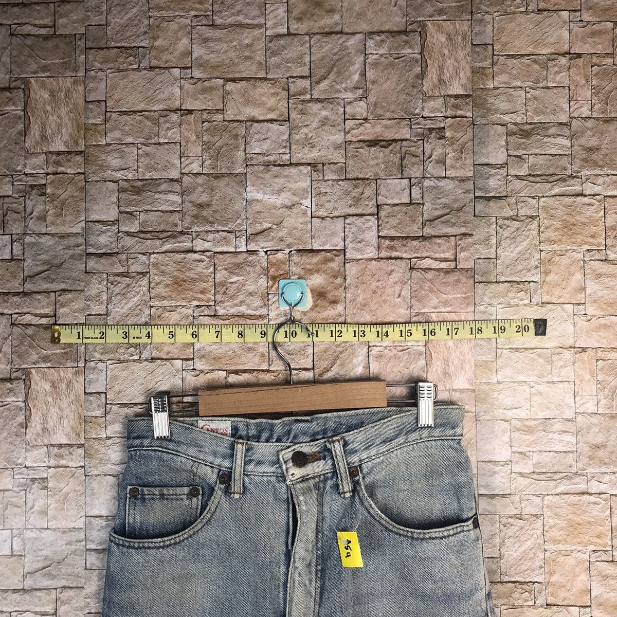 Japanese Brand Cantos vintage Blue Denim Pants #A54 Size US 28 / EU 44 - 6 Thumbnail