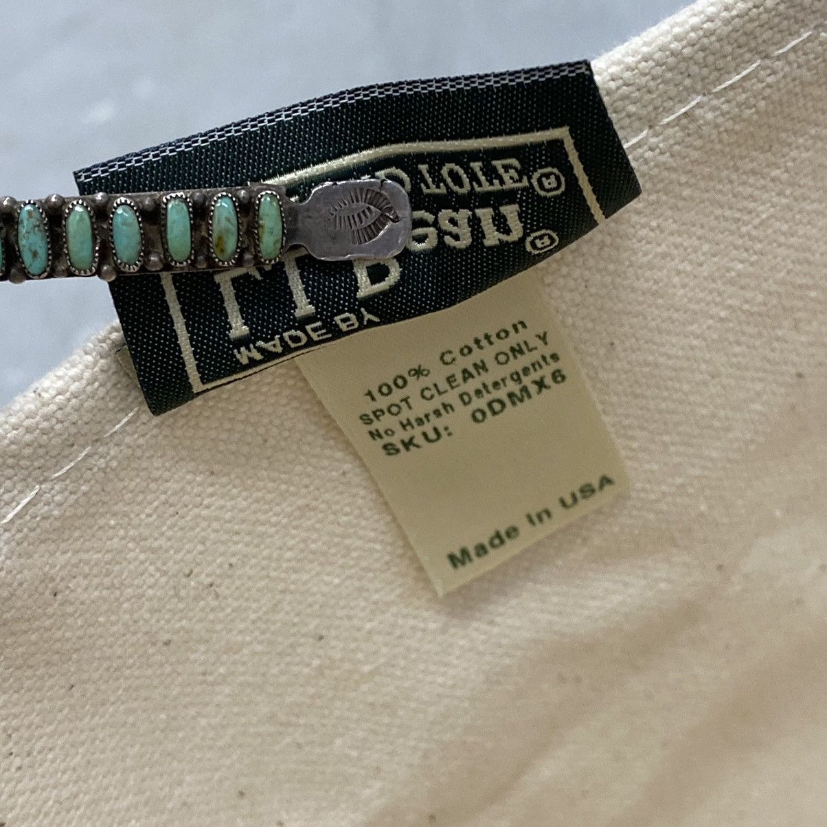 Japanese Brand × L.L. Bean × Vintage Vtg LL Bean Boat & Tote Ivory/Black Beta Systems Software US Size ONE SIZE - 10 Thumbnail