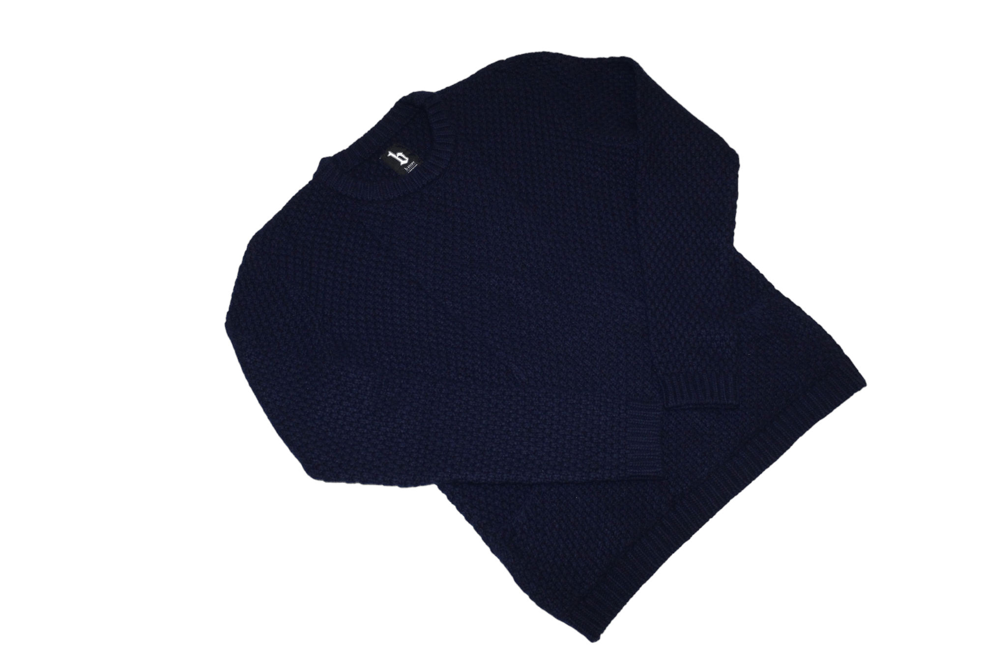 Savile Row B-store London Savile Row Wool Blend Cable Knit Crew Sweater Size US S / EU 44-46 / 1 - 6 Thumbnail