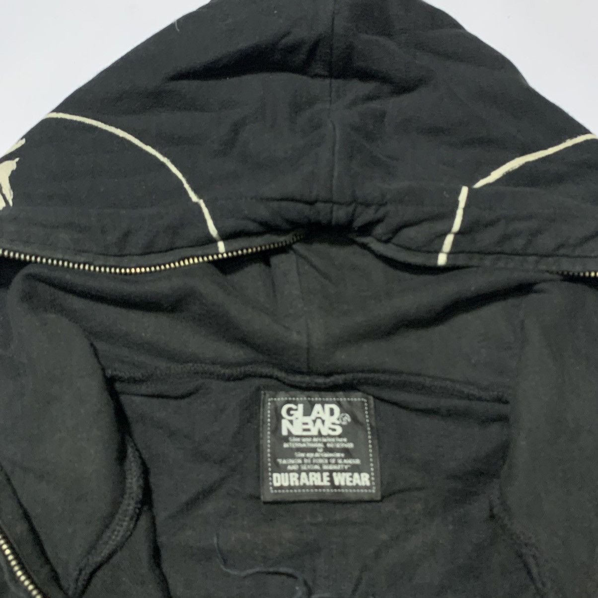 Japanese Brand Gladnews skull zip up hoodie Size US M / EU 48-50 / 2 - 6 Thumbnail