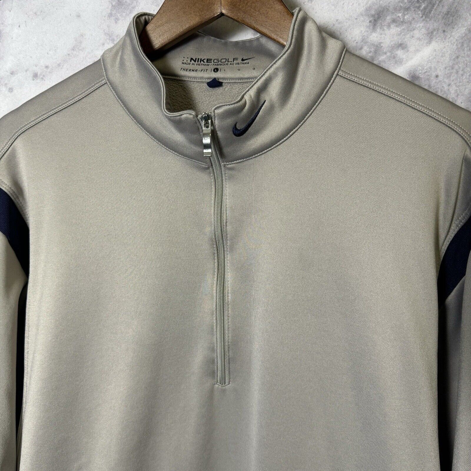 Nike Nike Golf Men’s Pullover 1/4 Zip Therma-Fit Large Gray Size US L / EU 52-54 / 3 - 3 Thumbnail