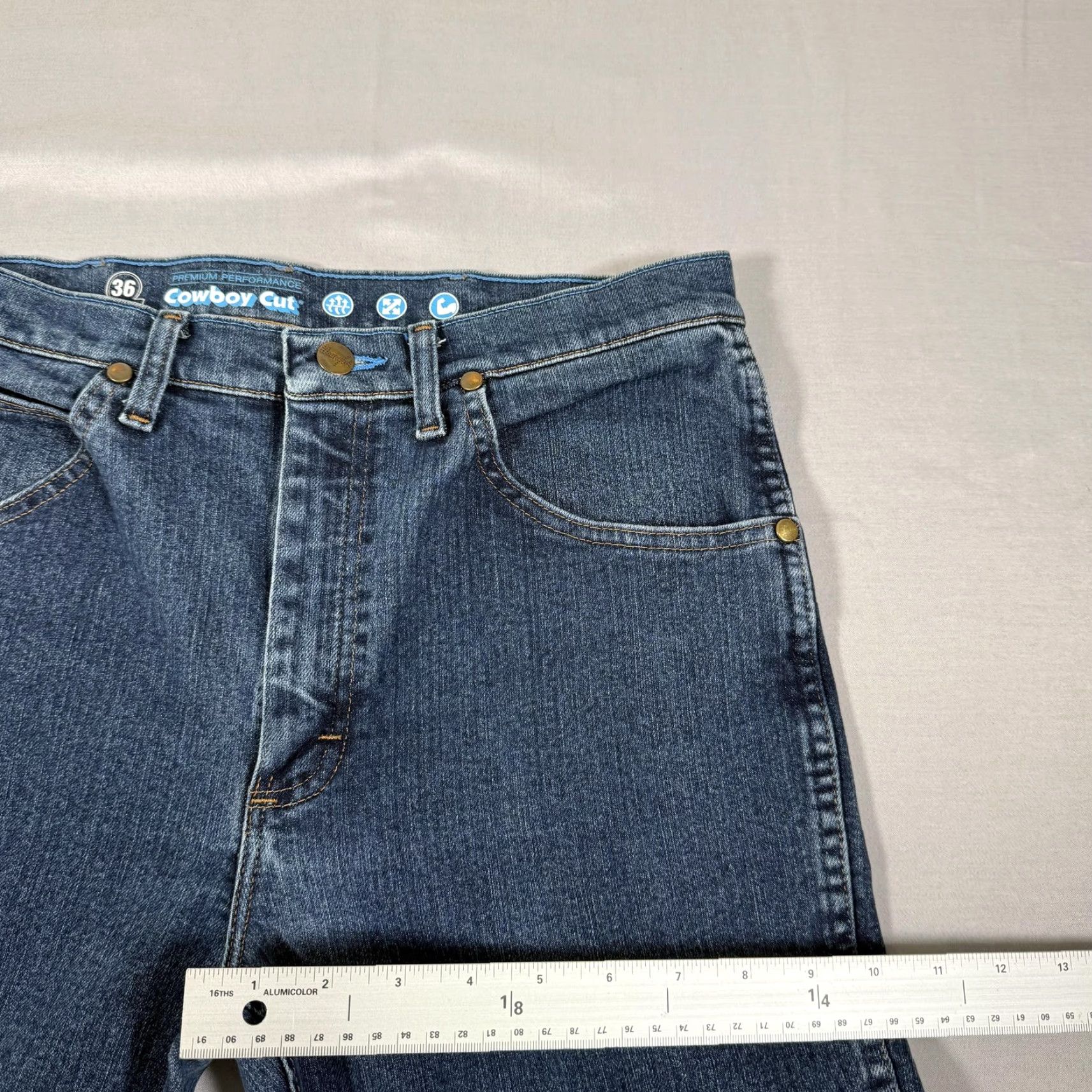 Wrangler Wrangler Jeans Men 32x36 Blue Premium Performance 36 Slim Fit Denim Pants Cowboy Size US 32 / EU 48 - 7 Thumbnail