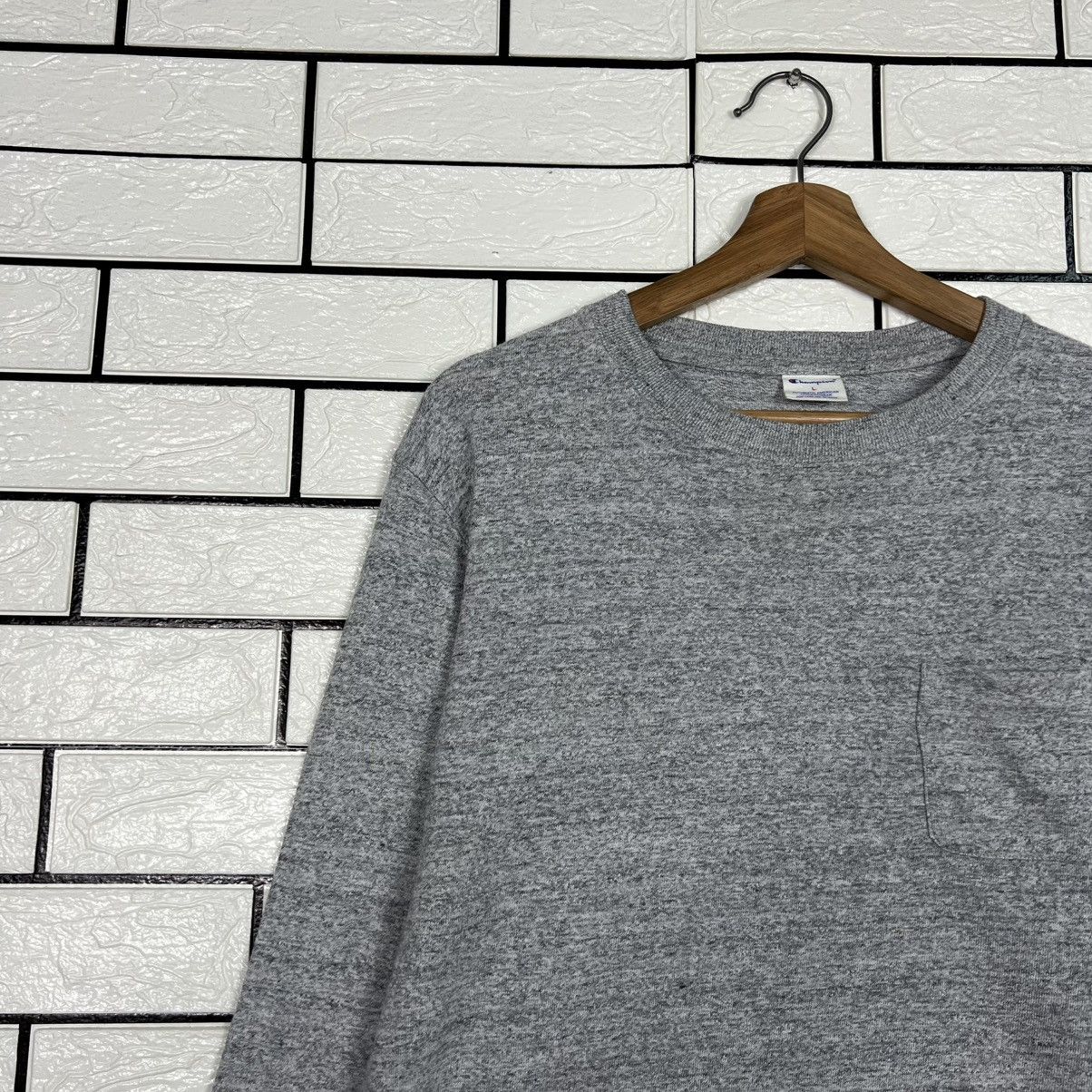 Champion CHAMPION Single Pocket Long Sleeve Tees Sweater #4073-C185 Size US L / EU 52-54 / 3 - 3 Thumbnail