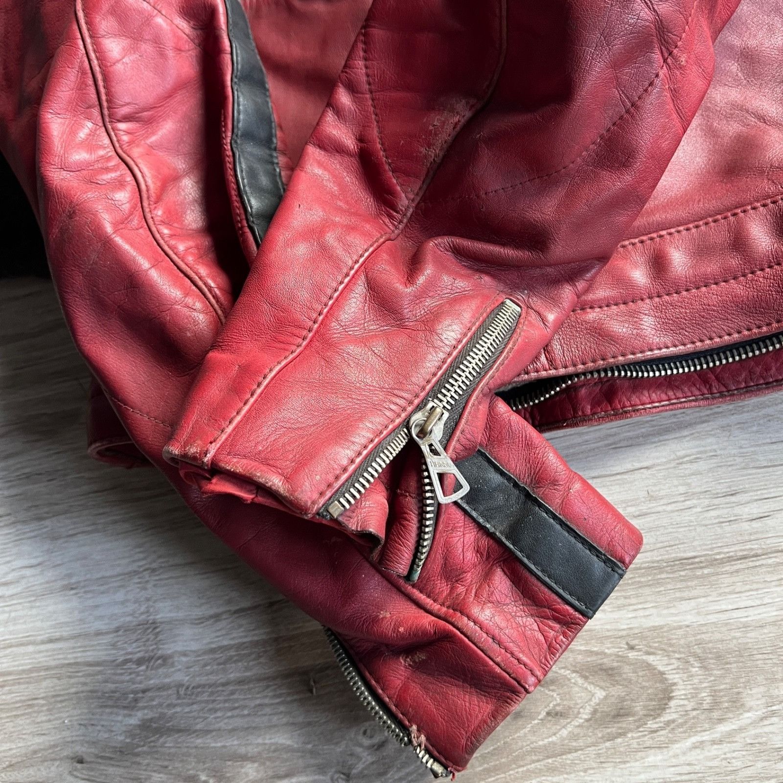 Genuine Leather Harro Vintage 70s Leather Motorcycle Jacket 9779AC Size US M / EU 48-50 / 2 - 9 Thumbnail
