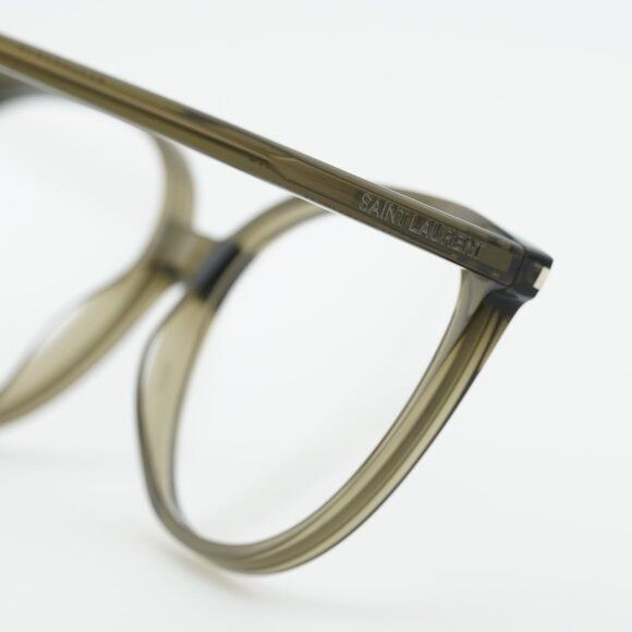 Saint Laurent Paris Saint Laurent SL39 006 Round Eyeglasses Green 54mm Frame Size ONE SIZE - 7 Thumbnail