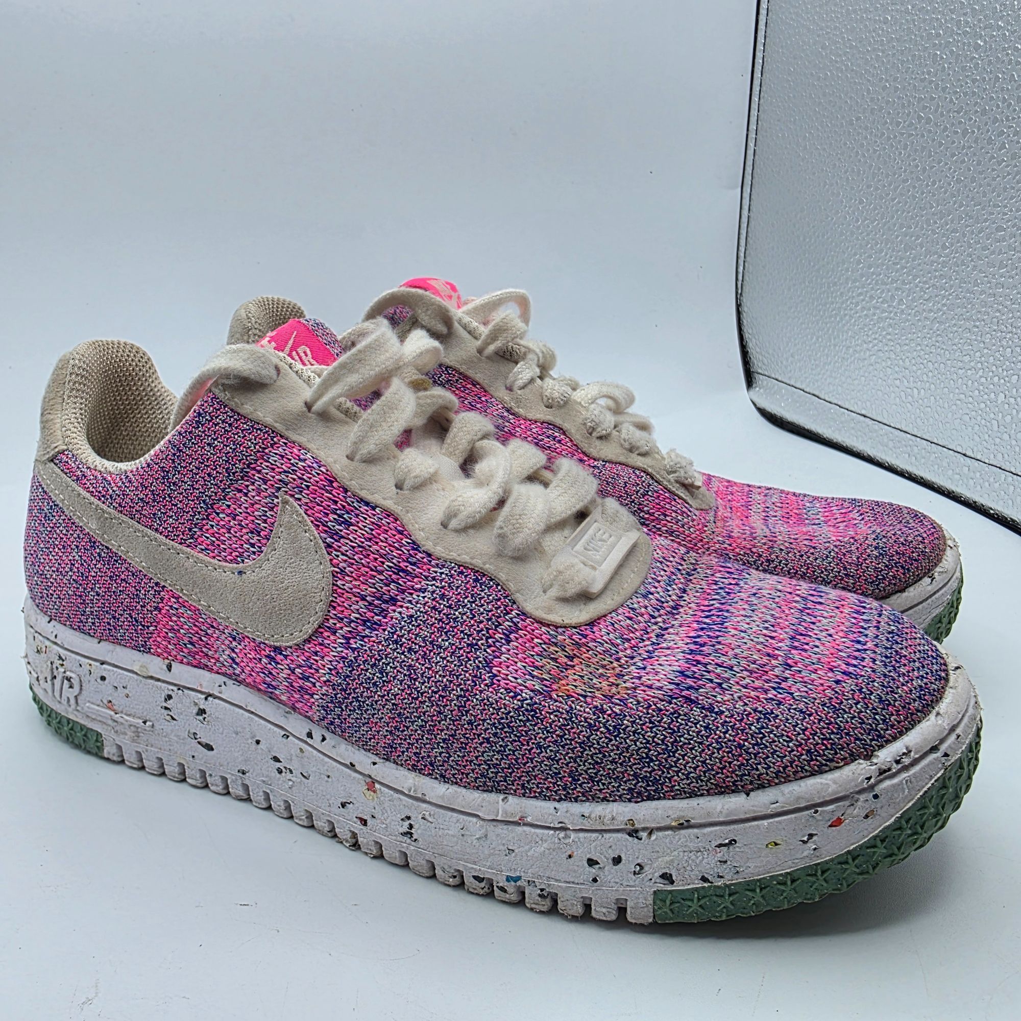 Nike Nike Air Force 1 Crater Knit Pink Purple Fuchsia Glow Womens Size US 6 / IT 36 - 1 Thumbnail