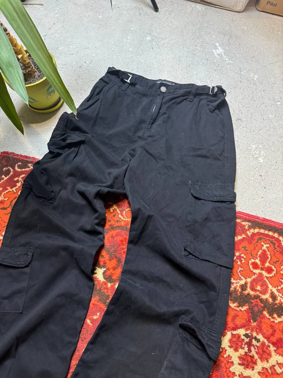 Vintage Vintage Y2K Stradivarius cargo avant garde pants Size 28" / US 6 / IT 42 - 2 Thumbnail