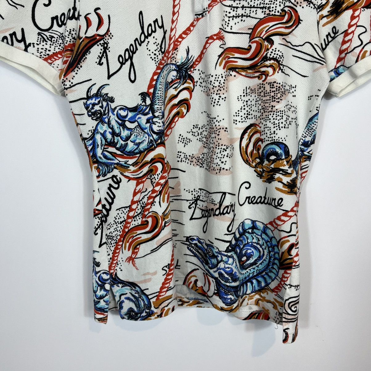 Alexander McQueen Alexander McQueen Legendary Creature Maritime Printed Polo Size US L / EU 52-54 / 3 - 3 Thumbnail