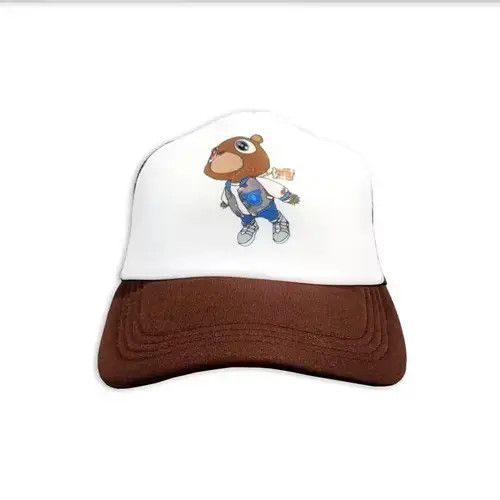 Other Graduation Dropout Bear 5 Panel Mesh Trucker Hat Mocha Size ONE SIZE - 2 Thumbnail