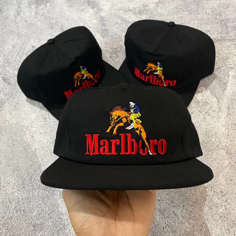 Other Marlboro Vintage Baseball Cap Black Size ONE SIZE - 1 Thumbnail