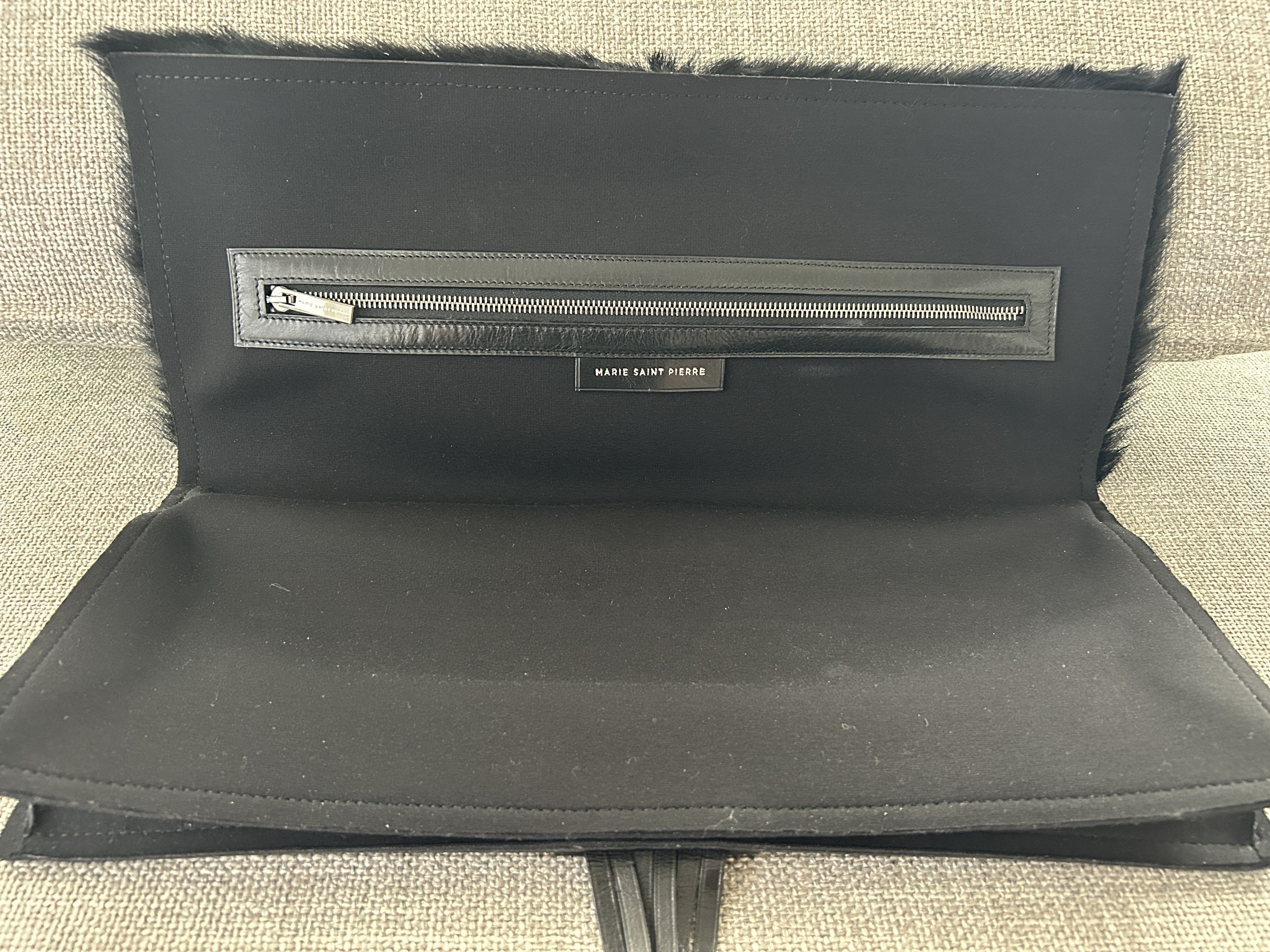 Marie Saint Pierre Marie Saint Pierre Black Fur Clutch Size ONE SIZE - 3 Thumbnail