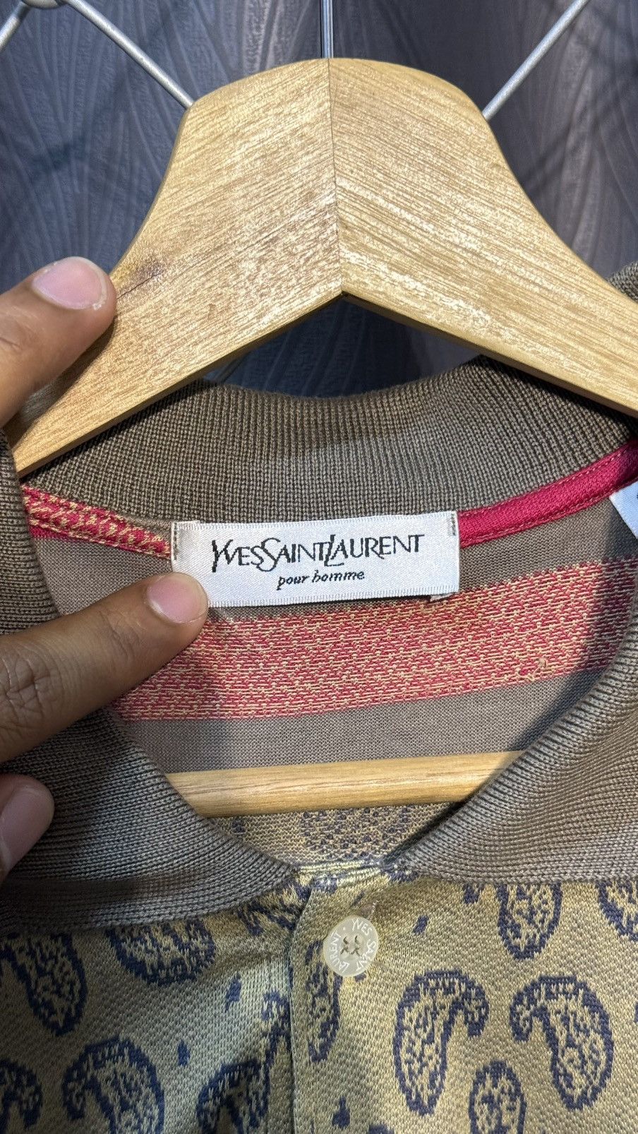 Yves Saint Laurent VINTAGE YVES SAINT LAURENT (YSL) PAISLEY HALF SILK FABRIC Size US S / EU 44-46 / 1 - 7 Thumbnail